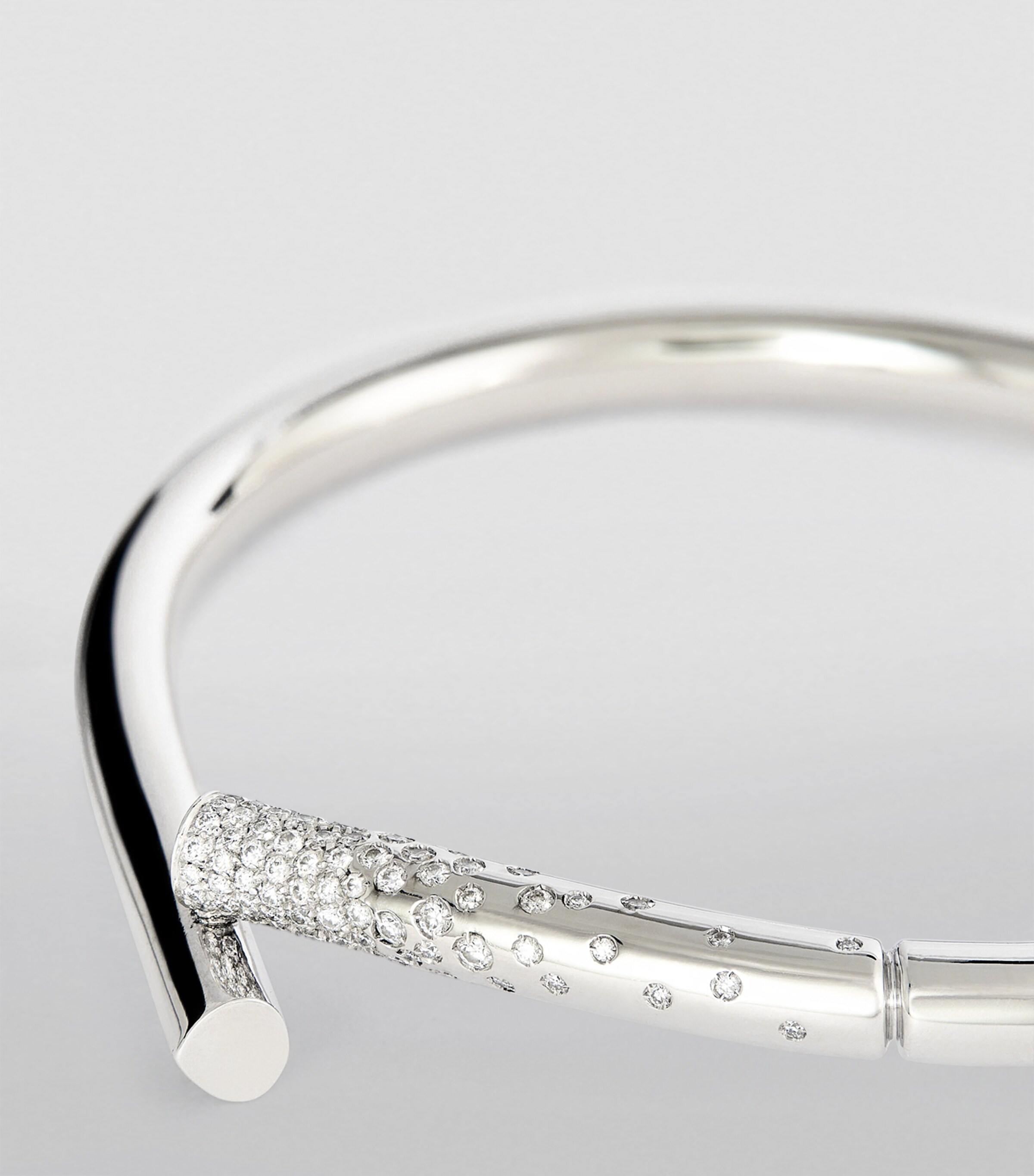 Tabayer White Gold and Diamond Oera Bangle White Gold Image 3