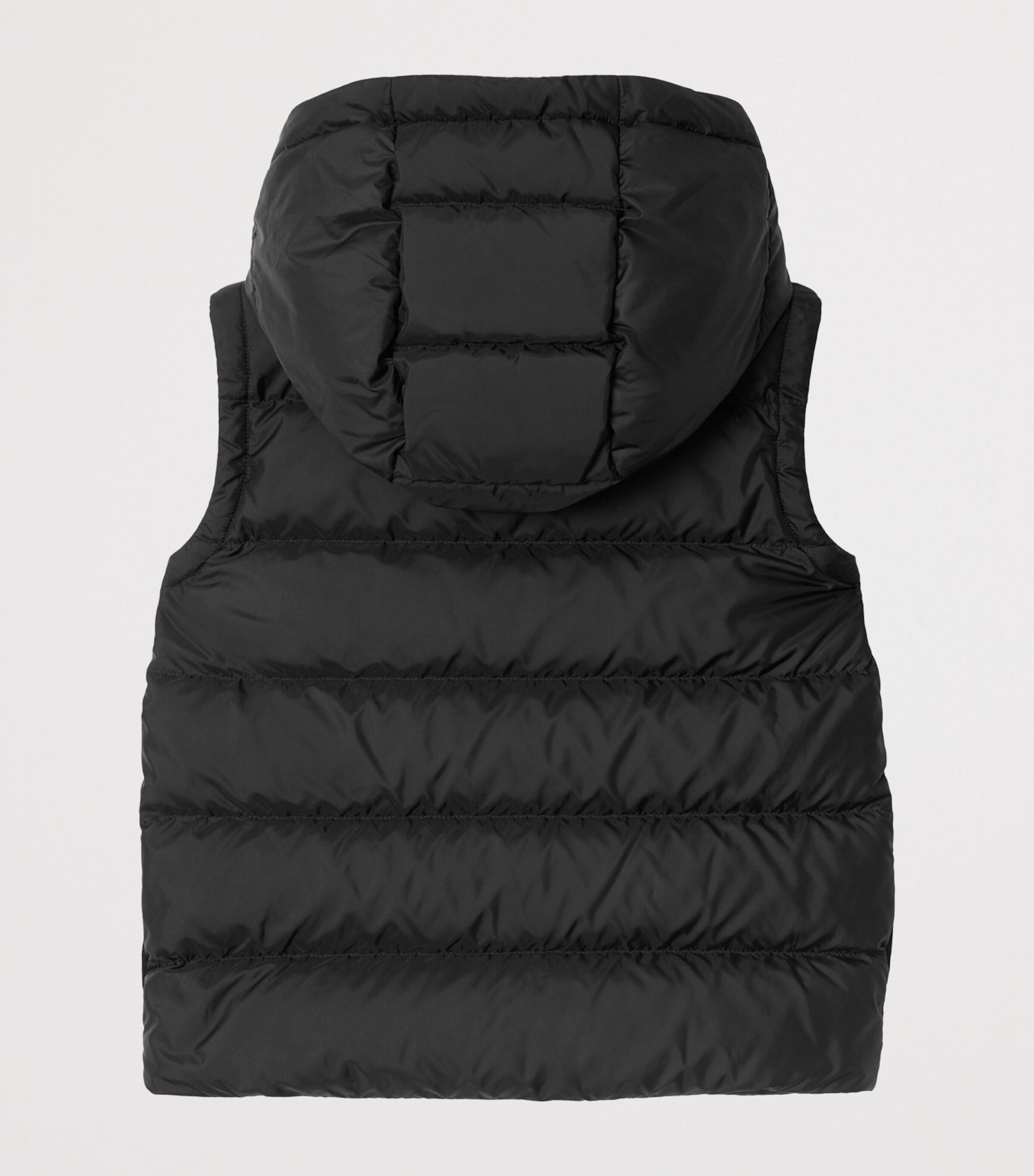 Hooded Puffer Gilet (3-12 Years) BLACK Image 2