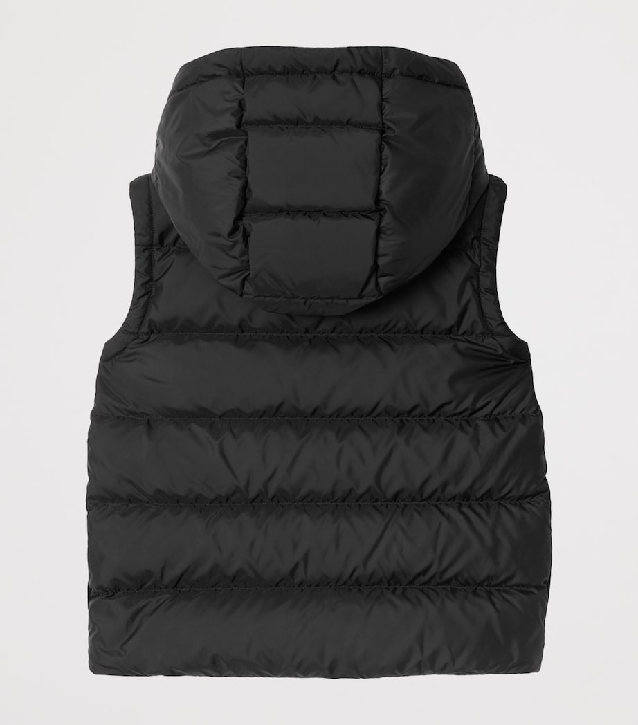 Hooded Puffer Gilet (3-12 Years) BLACK Image 2