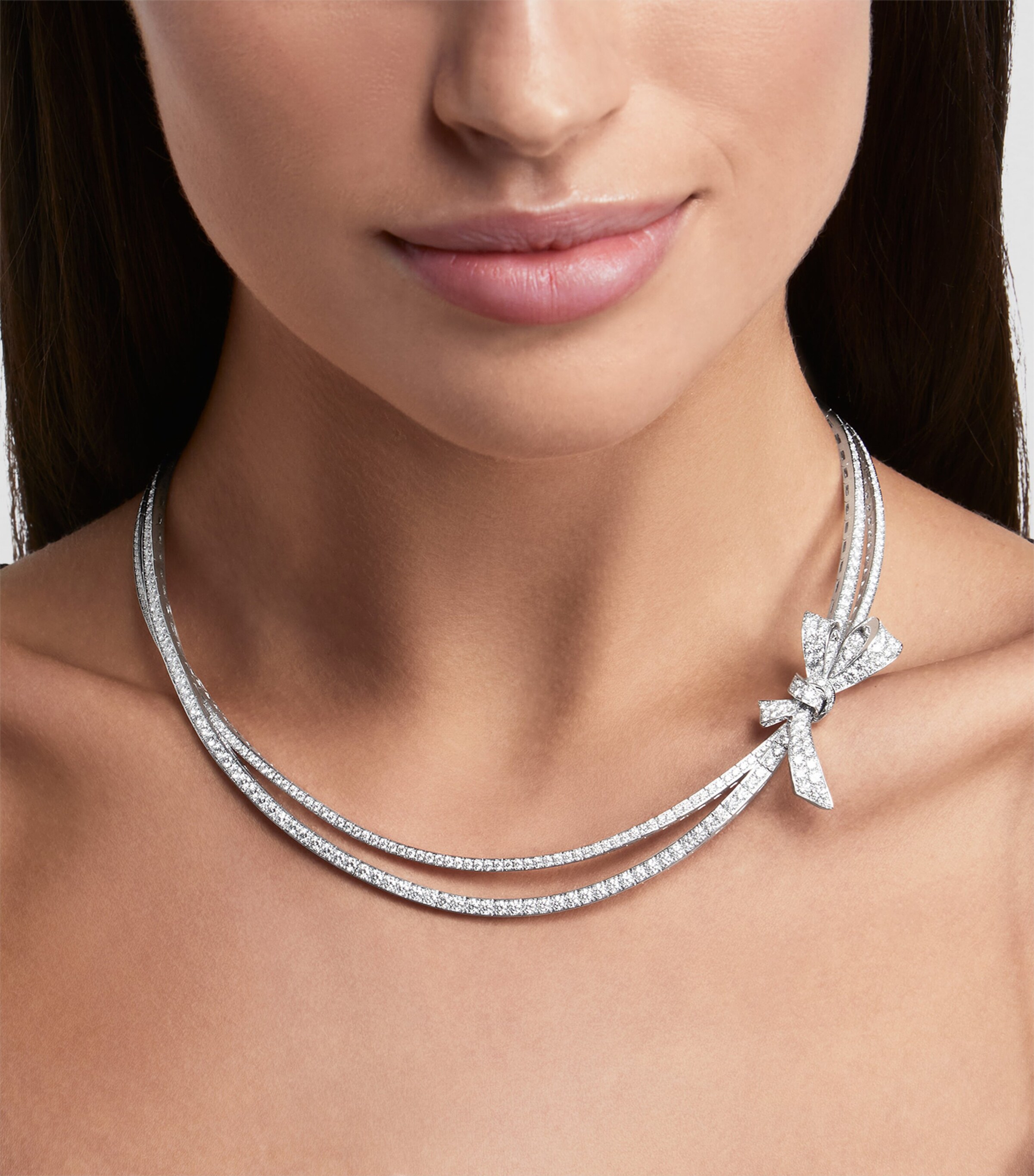 Graff White Gold and Diamond Tilda's Bow Necklace White Gold Image 3