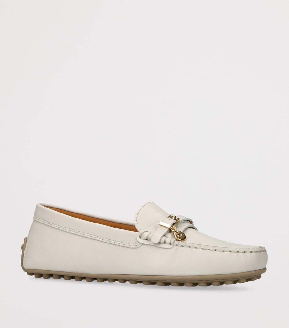 Leather City Gommino Driving Shoes CREAM Image 3