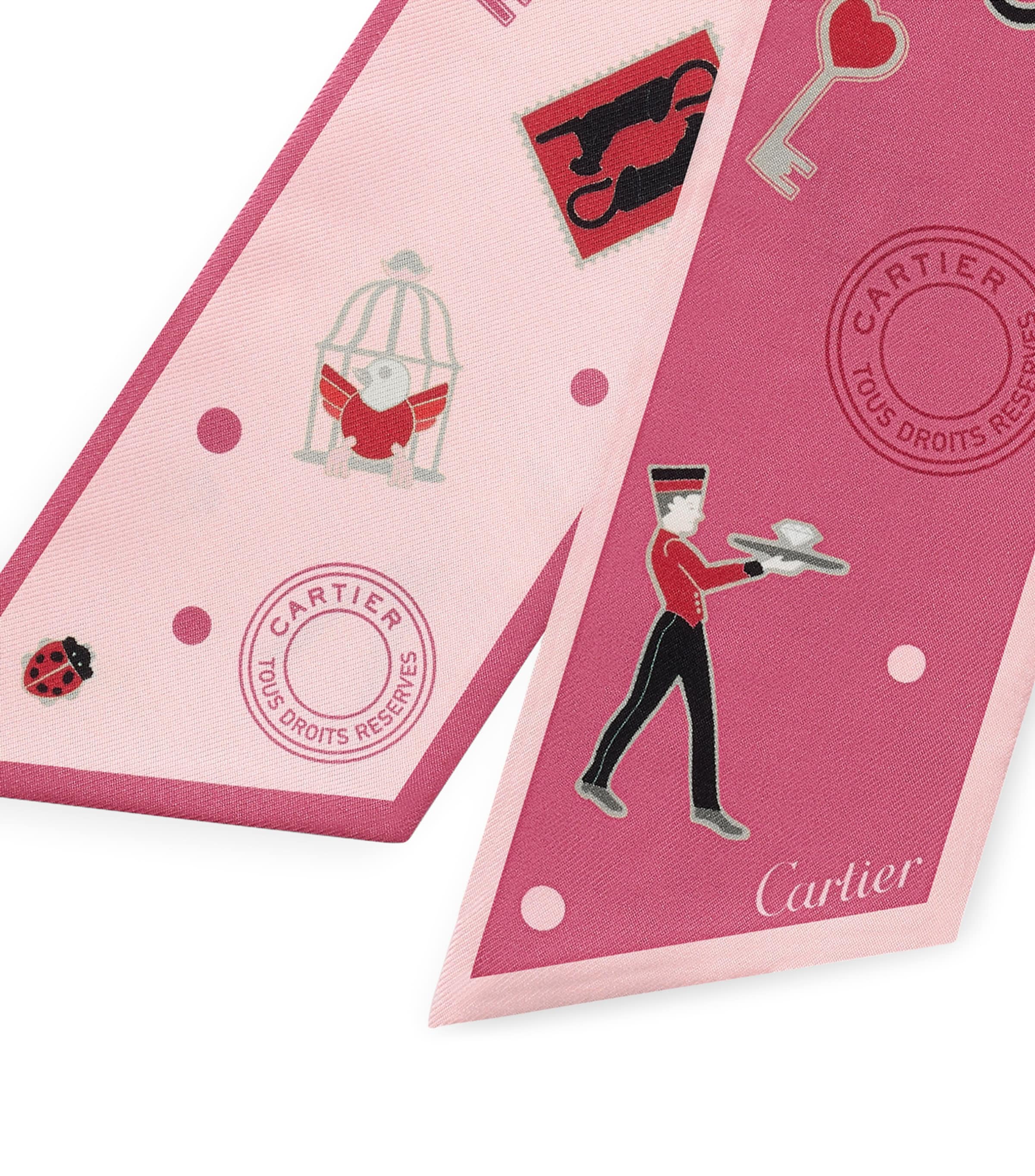 Silk Diabolo de Cartier Headband PINK Image 4