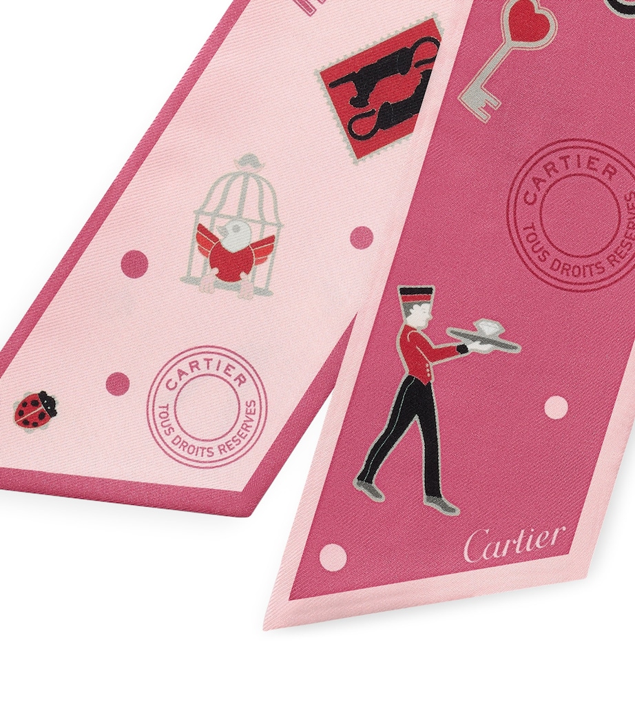 Silk Diabolo de Cartier Headband PINK Image 4