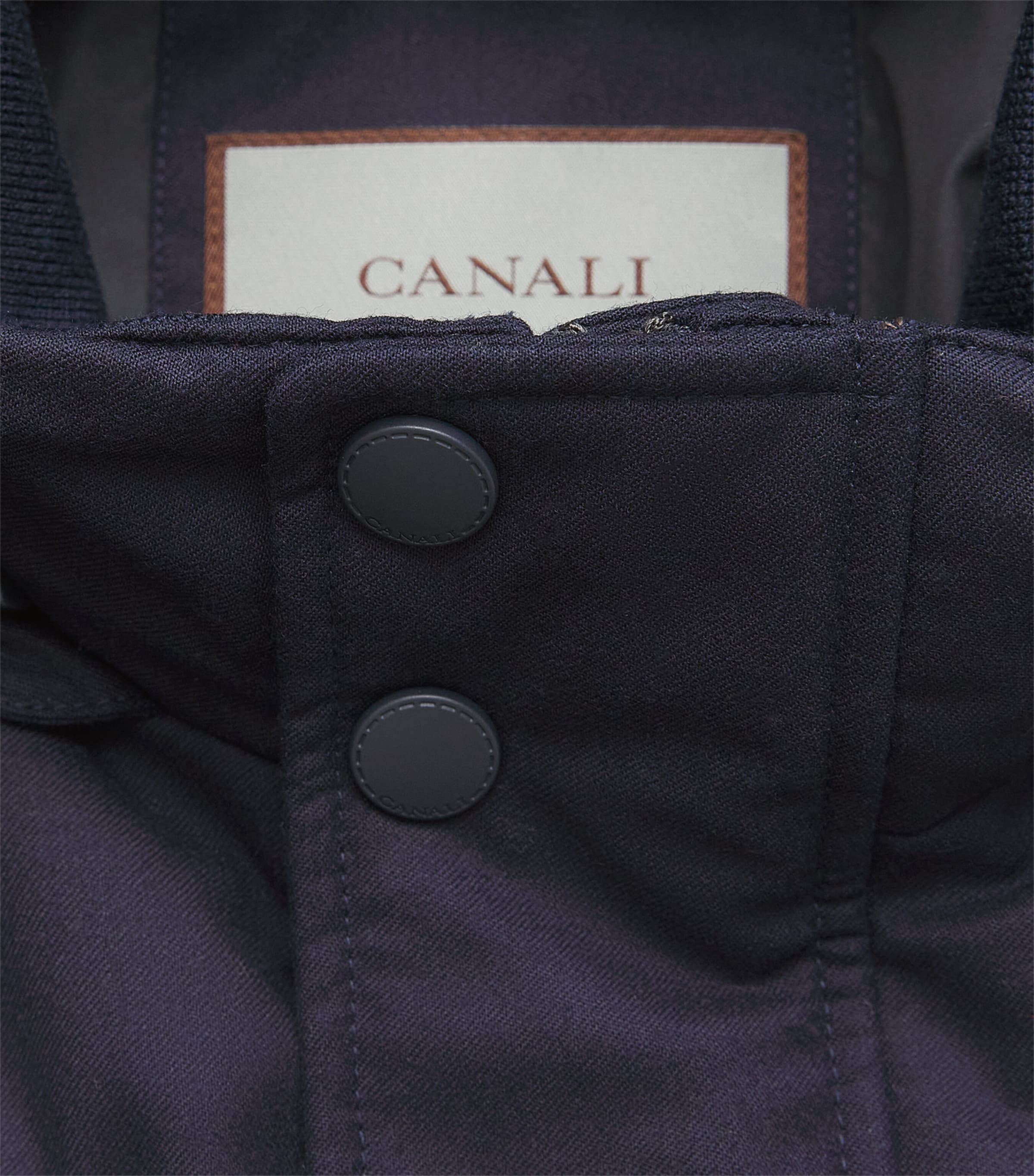 Canali Mens Wool Puffer Jacket Image 6