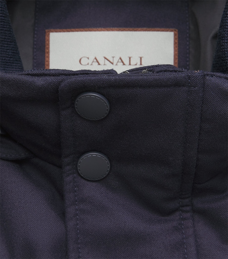Canali Mens Wool Puffer Jacket Image 6