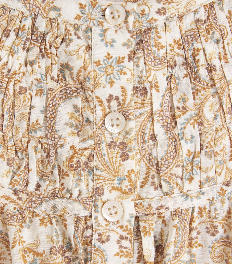 PAIGE Womens Paisley Print Zoia Blouse Bone Multi Image 6