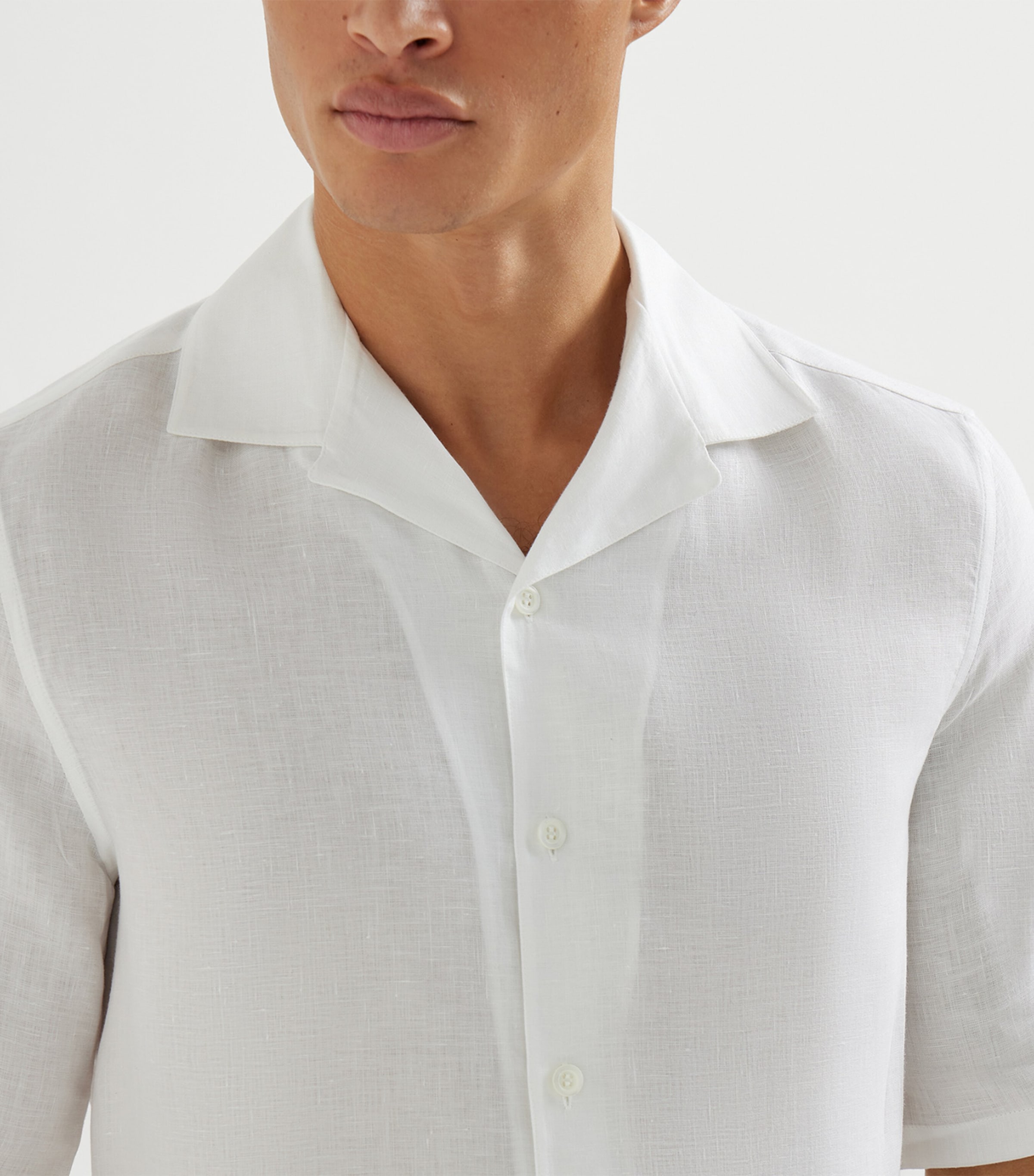 Brunello Cucinelli Mens Linen Shirt Image 6