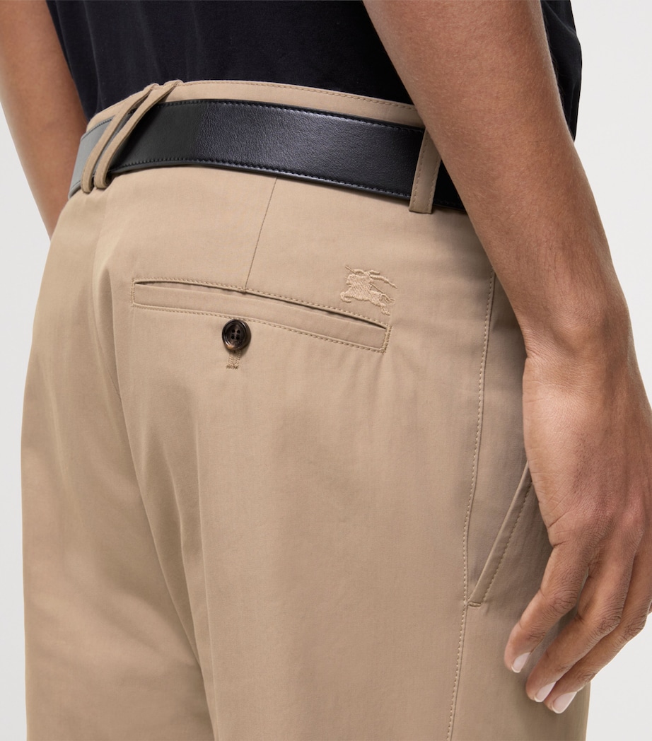 Burberry Mens Cotton Twill Slim Chinos Saltmarsh Beige Image 3