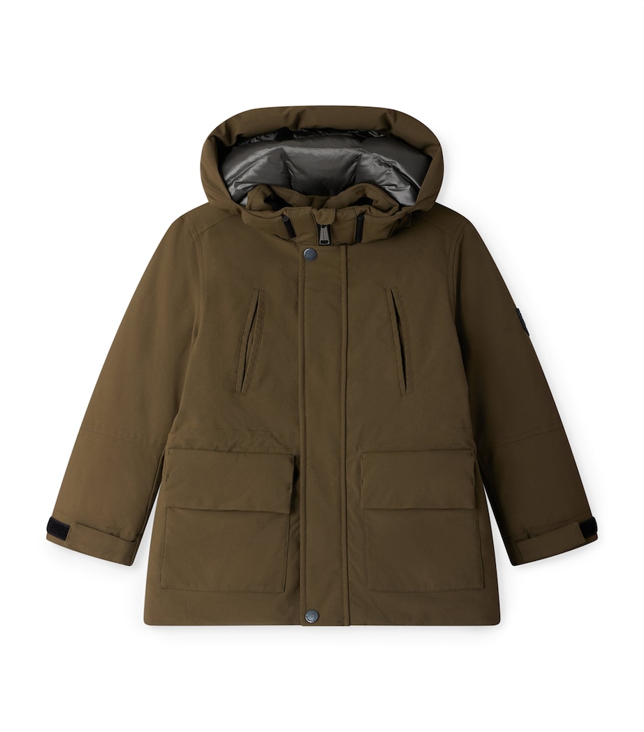 Water-Repellent Coat (10-14 Years) KAKI FONCE Image 1