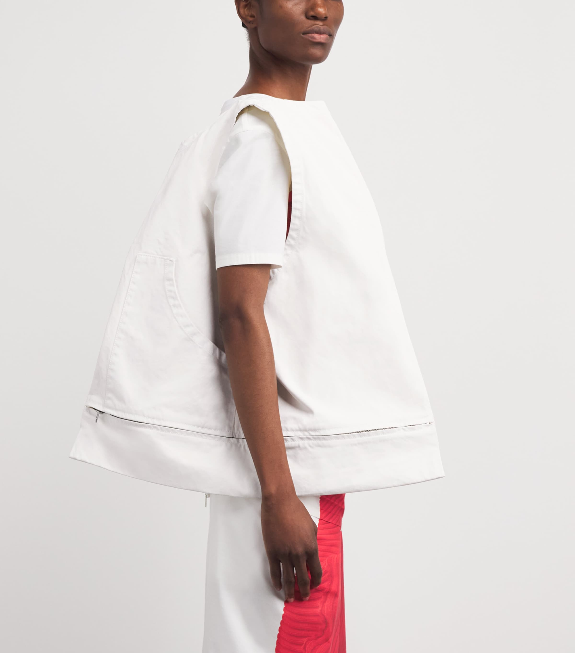 Cotton Sculptural Bag WHITE Image 5