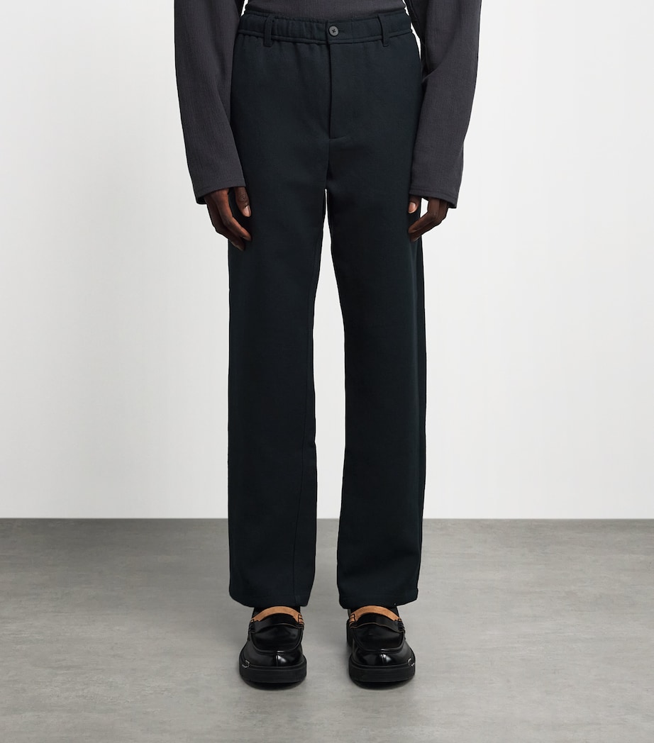 Samsøe Samsøe Mens Linen Sajabari Chinos Dark Grey Mel. Image 4