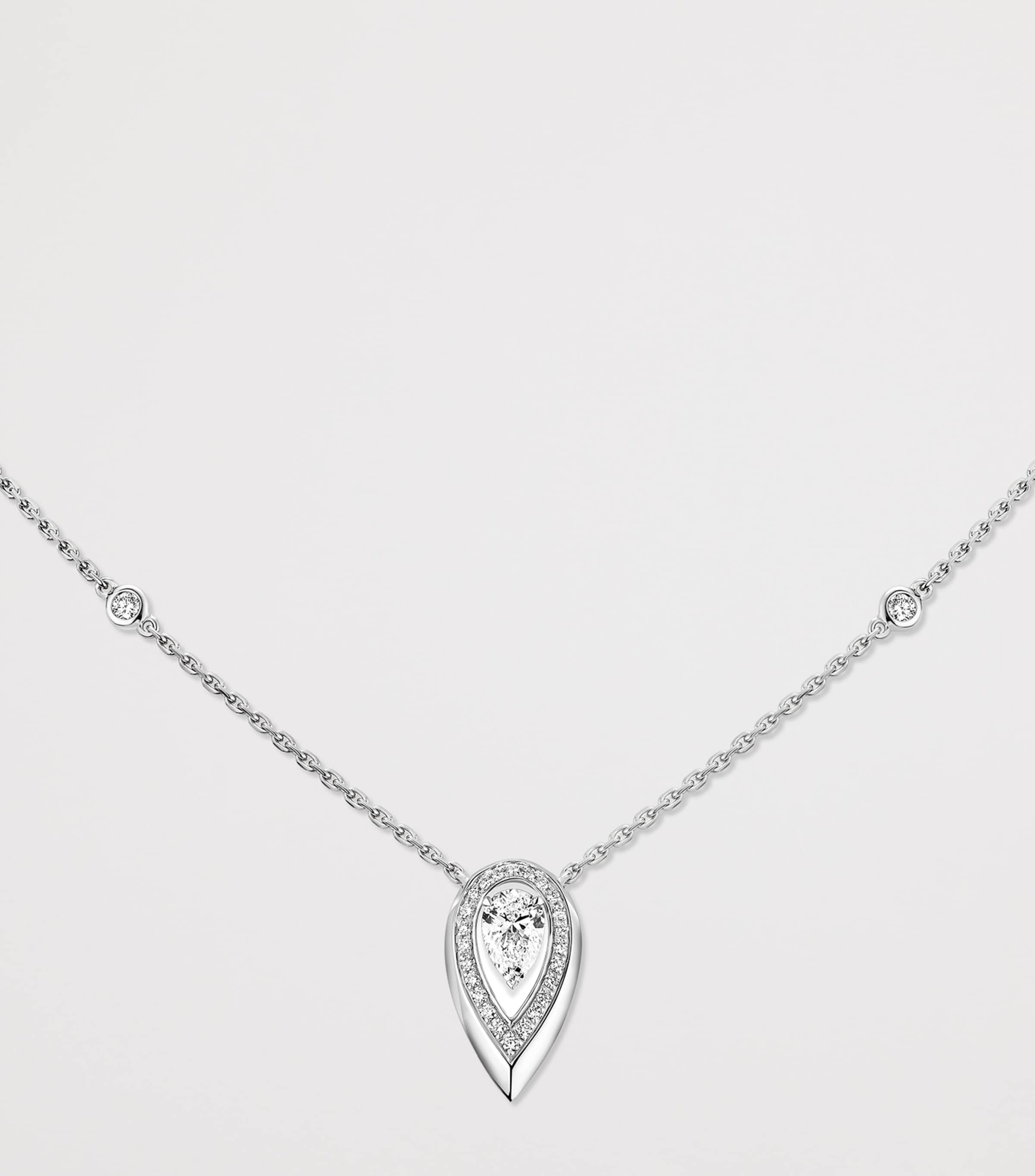 Messika Fiery Diamond and White Gold Necklace (0.42ct) White Gold Image 3