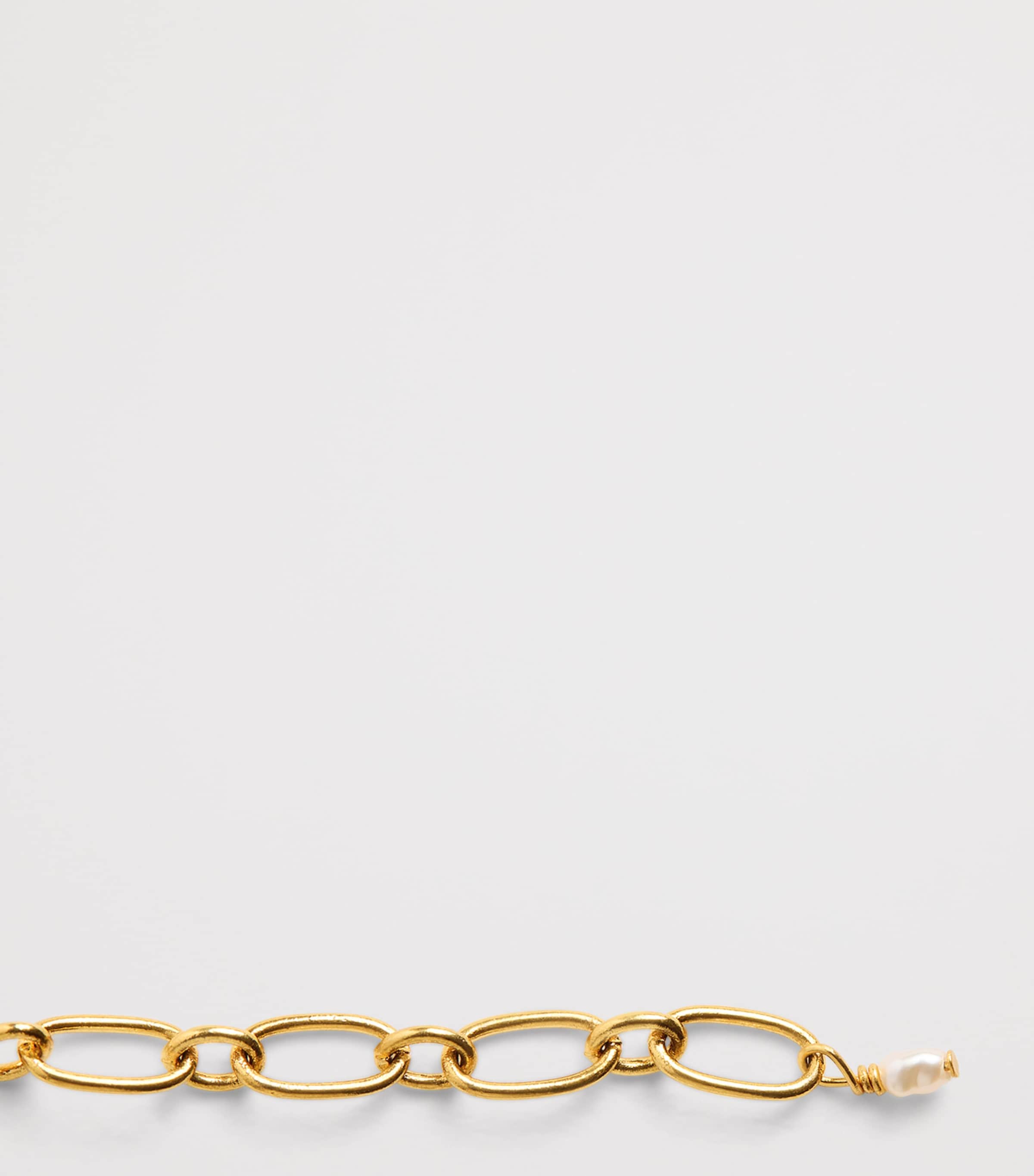 Anni Lu Gold-Plated Beaded Jetset Bracelet Cream Image 5