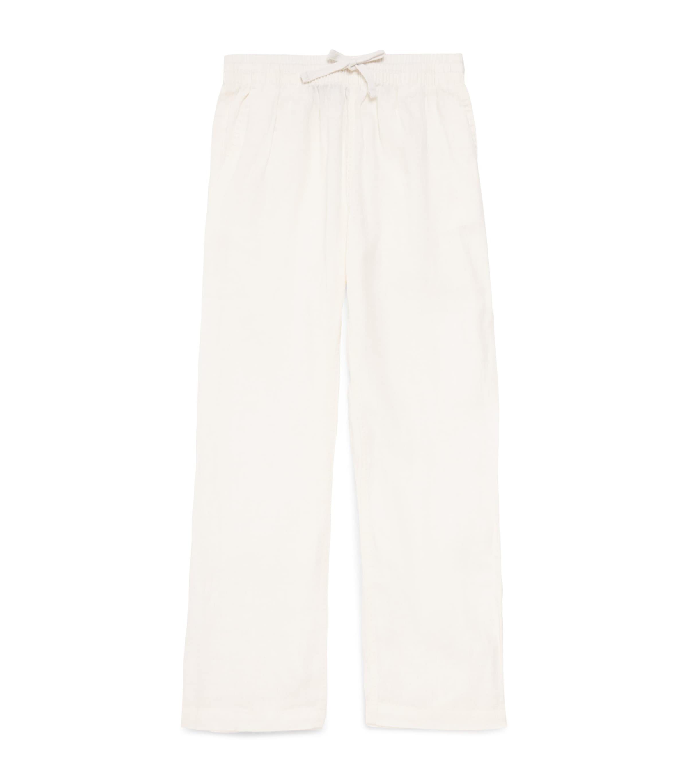 Ralph Lauren Kids Linen Drawstring Trousers (8-16 Years) White Image 1