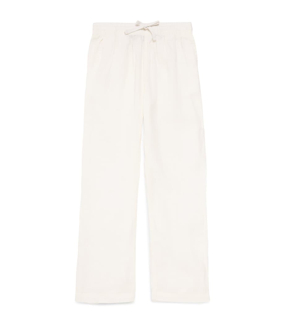 Ralph Lauren Kids Linen Drawstring Trousers (8-16 Years) White Image 1
