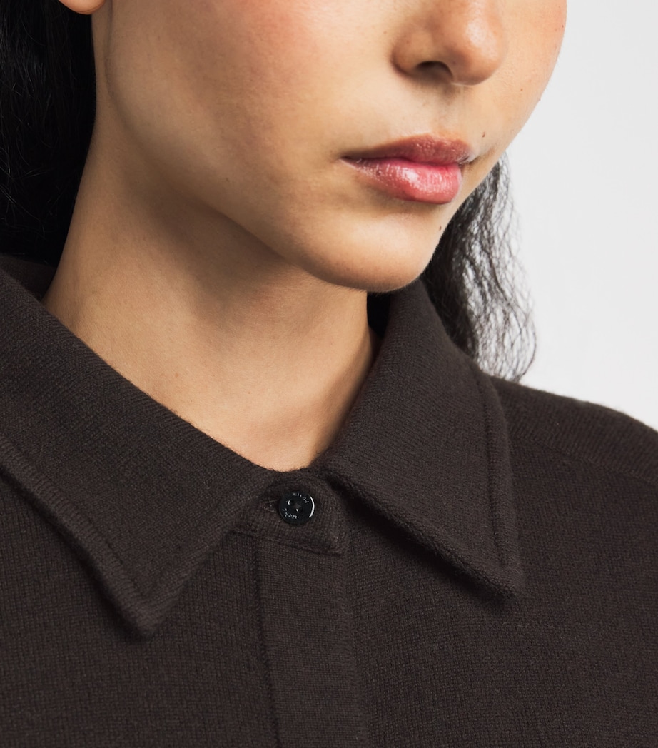 Cashmere Knitted Bonnie Shirt BROWN WOOD Image 6