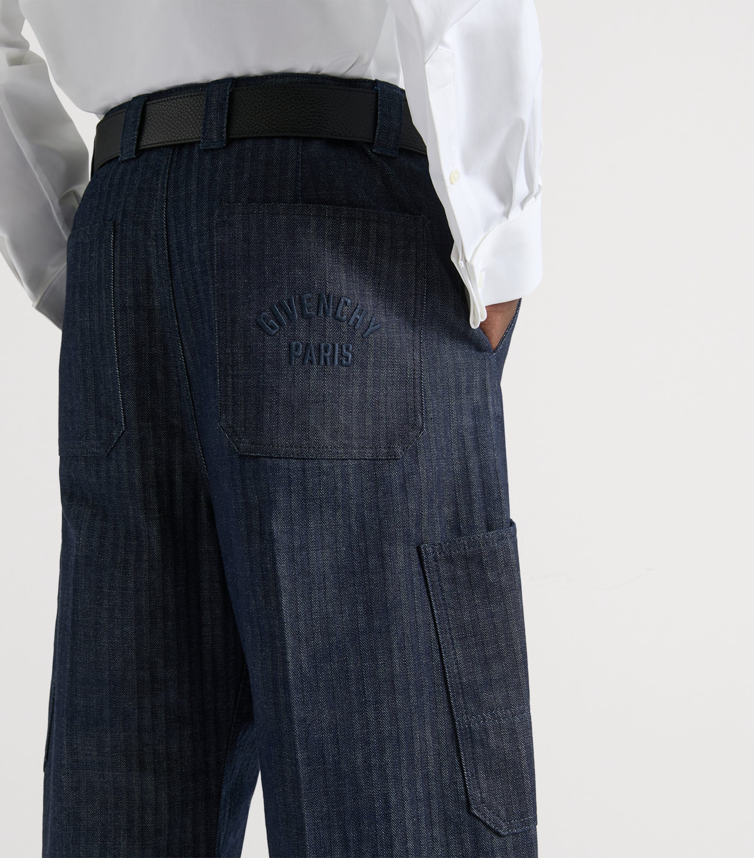 Wool Cargo Trousers DARK BLUE Image 5