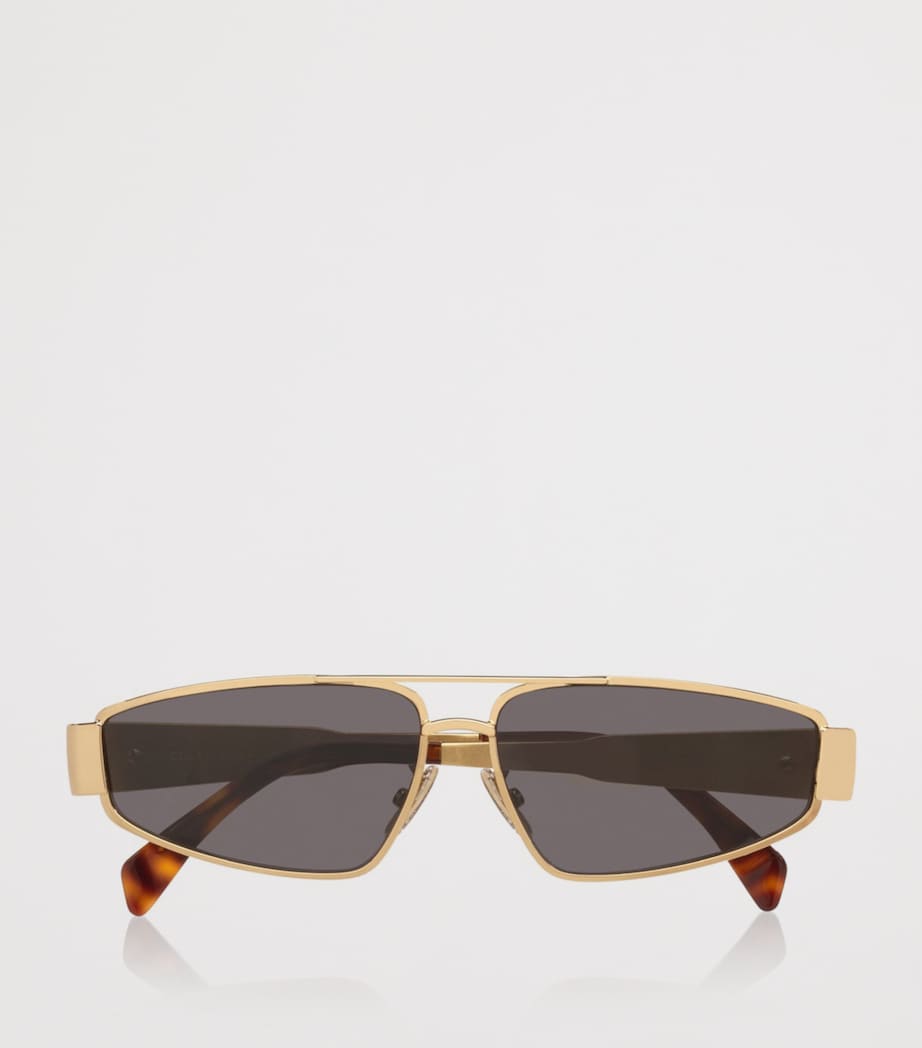 Celine Metal Triomphe Irregular Sunglasses Yellow Image 5