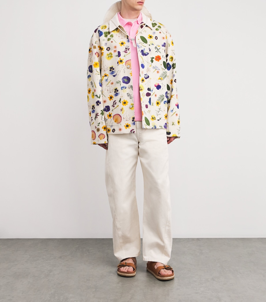 Cotton-Mesh Polo Shirt PINK Image 2