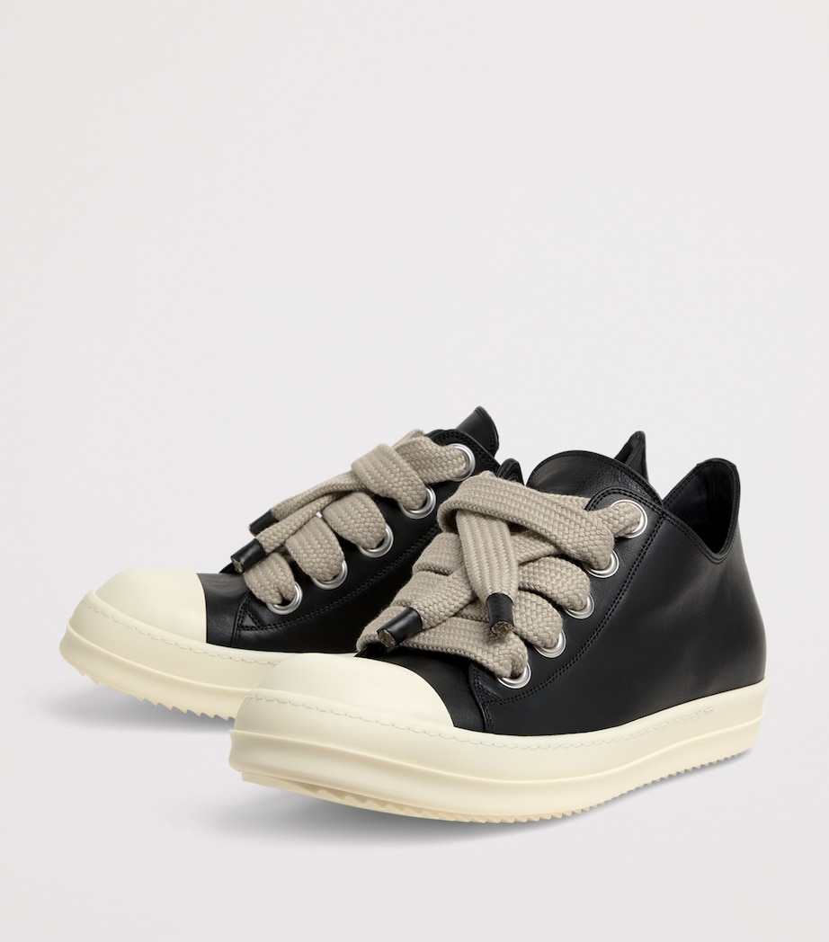 Leather Jumbo Low-Top Sneakers BLACK/MILK/MILK/ 911 Image 3