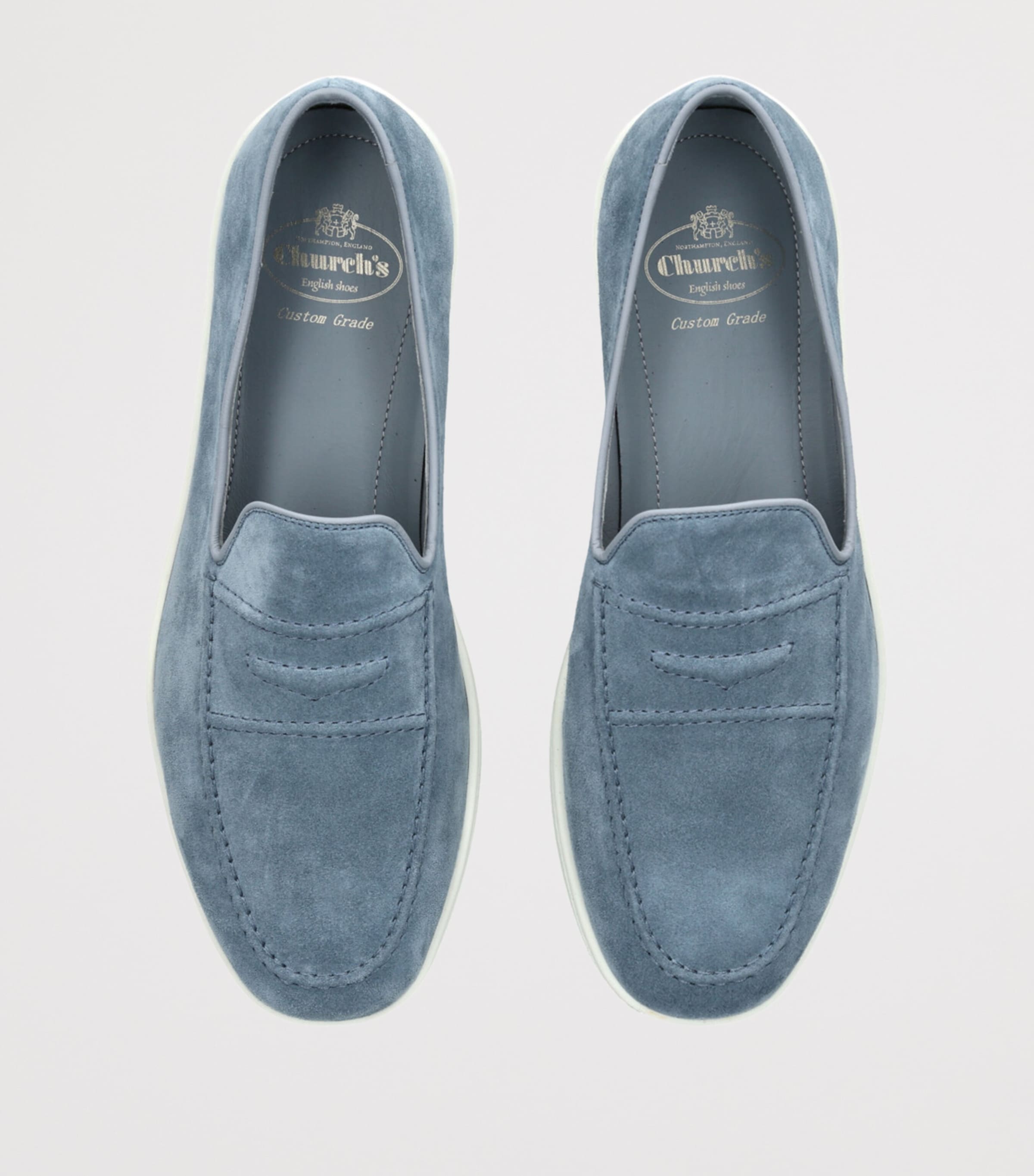 Suede Peebles Slip-On Sneakers BLUE Image 4