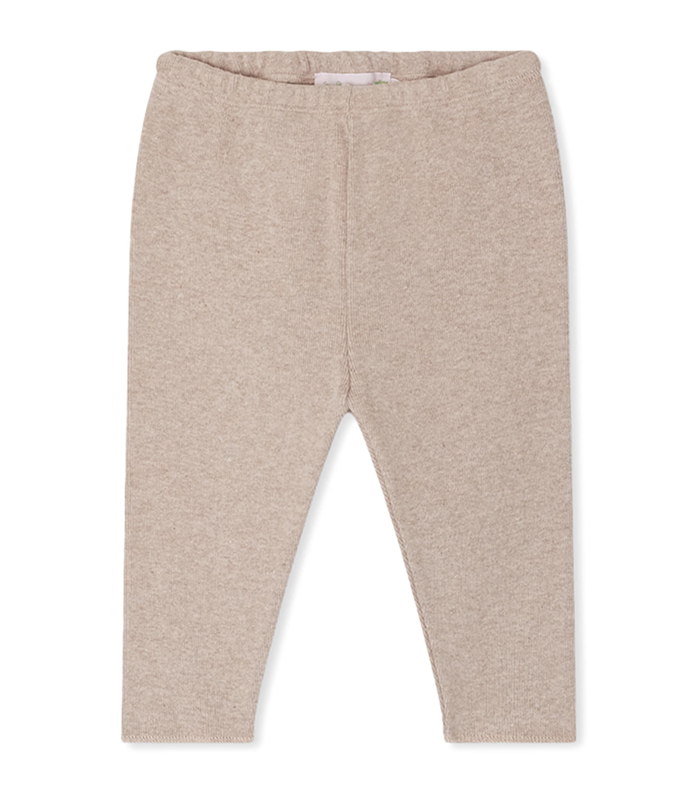 Cotton Leggings (1-36 Months) BEIGE Image 1