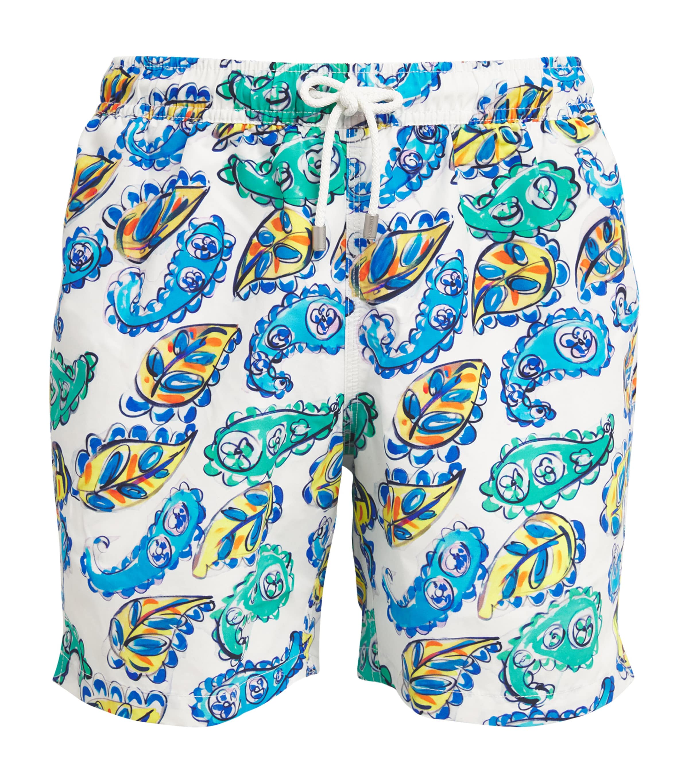 Bluemint Brushtroke Arthurs Swim Shorts In White