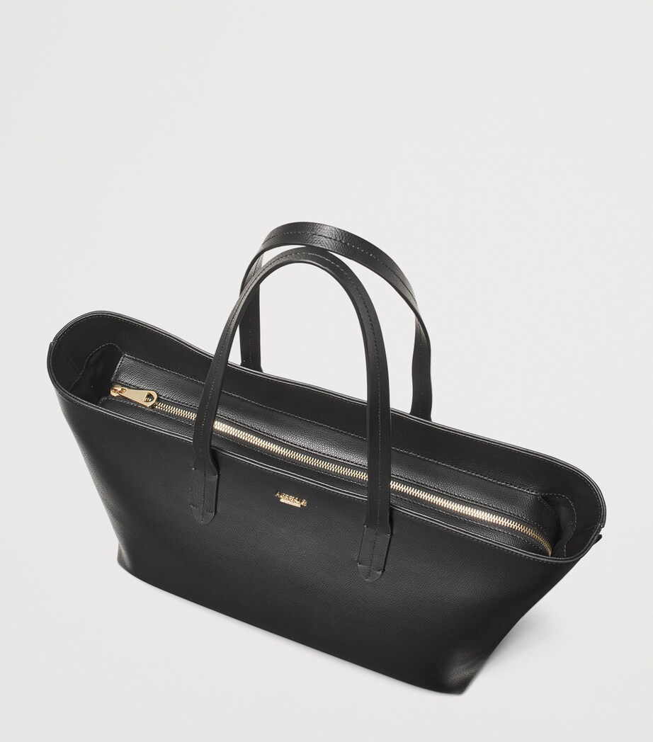 Aspinal Of London Leather East West Tote Bag Black Image 5