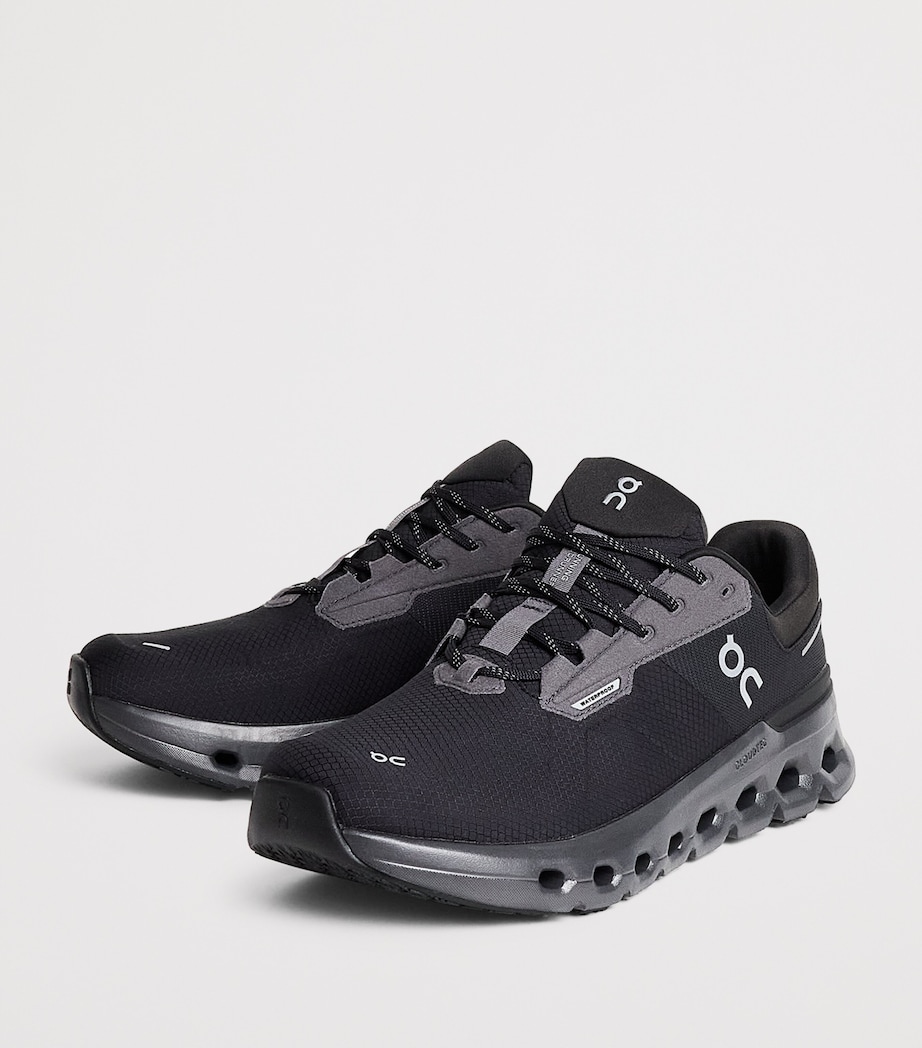 On Mens Waterproof Cloudrunner 2 Trainers Magnet Black Image 3