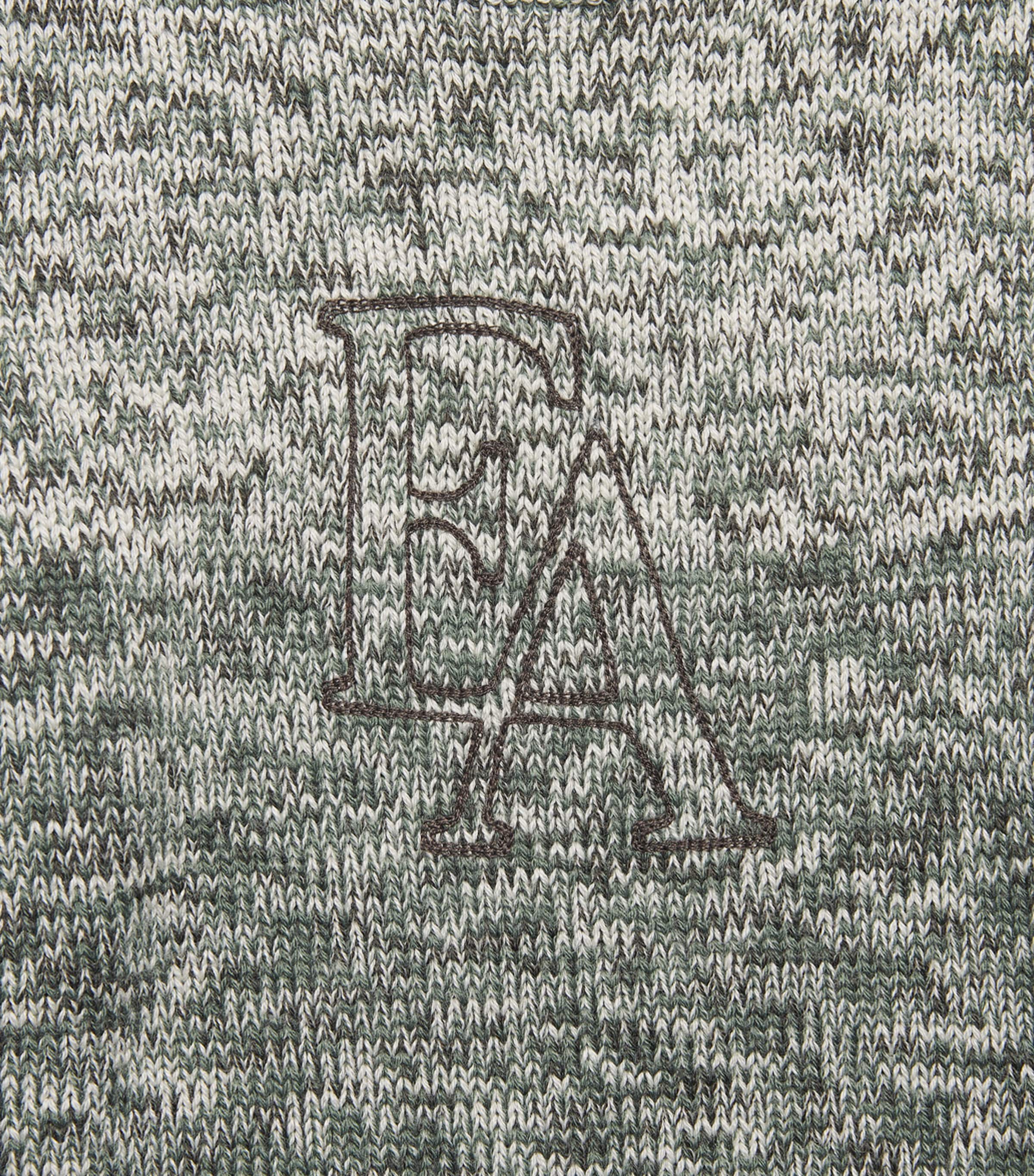 Emporio Armani Kids Mens Virgin Wool-Blend Logo Sweater (4-16 Years) Shaded Green Image 3