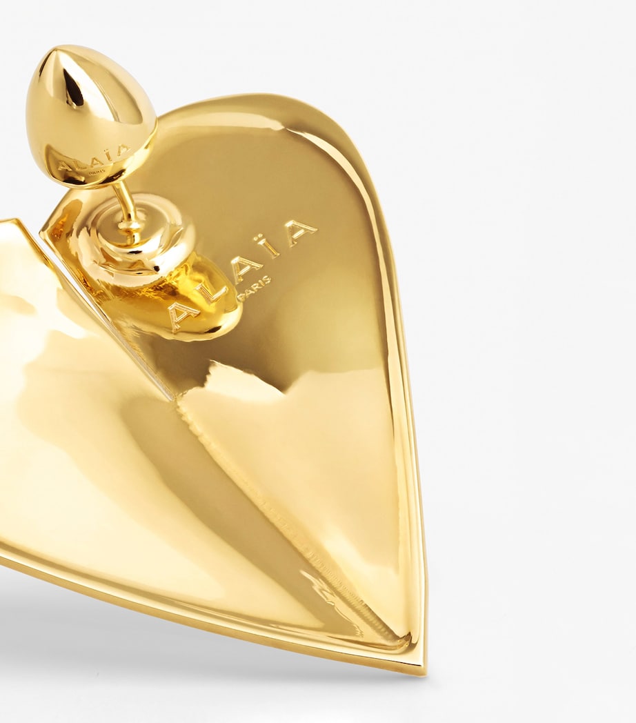 Alaïa Le Coeur Stud Earrings Or Image 4