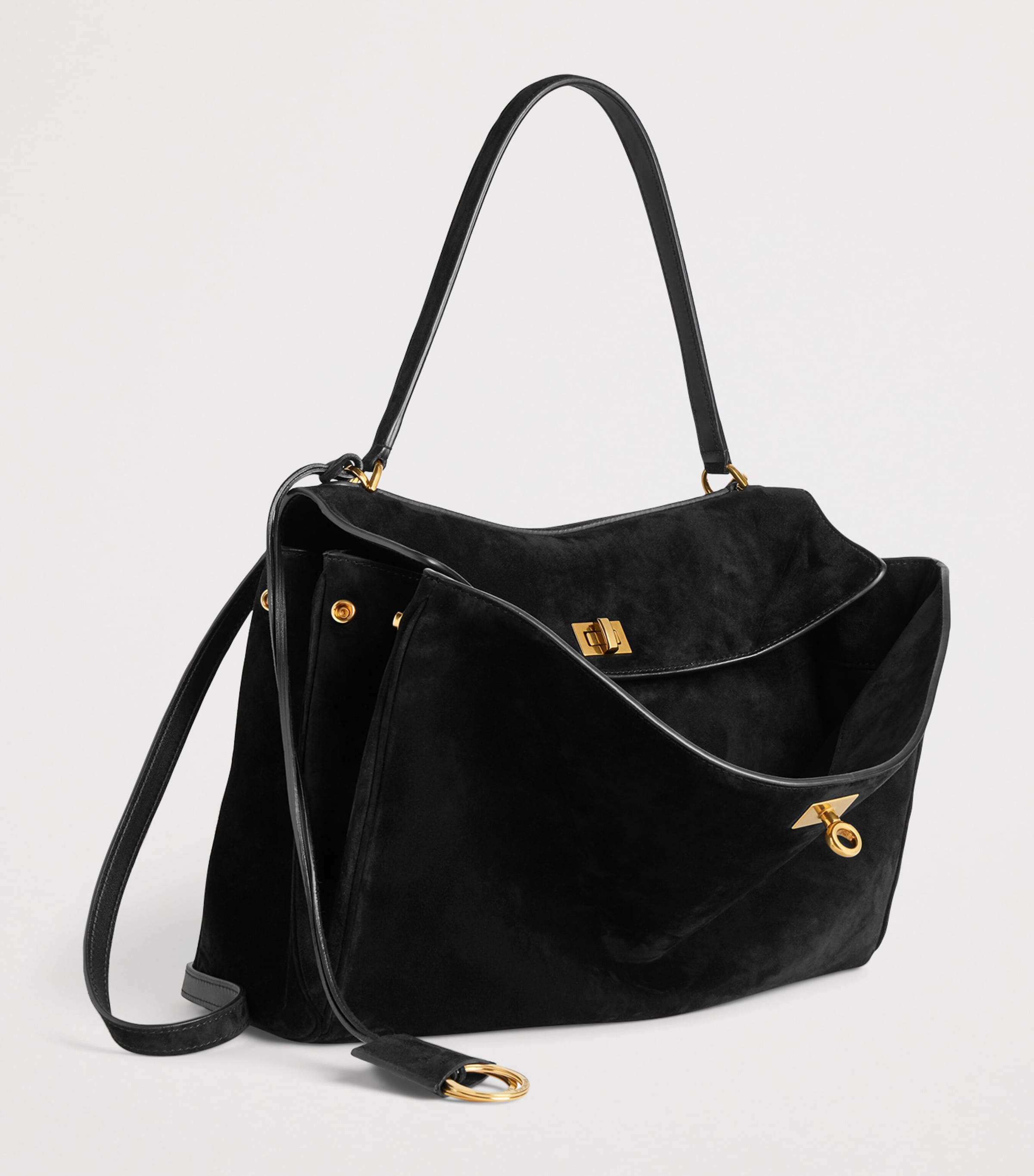 Balenciaga Medium Suede Rodeo Shoulder Bag Image 8