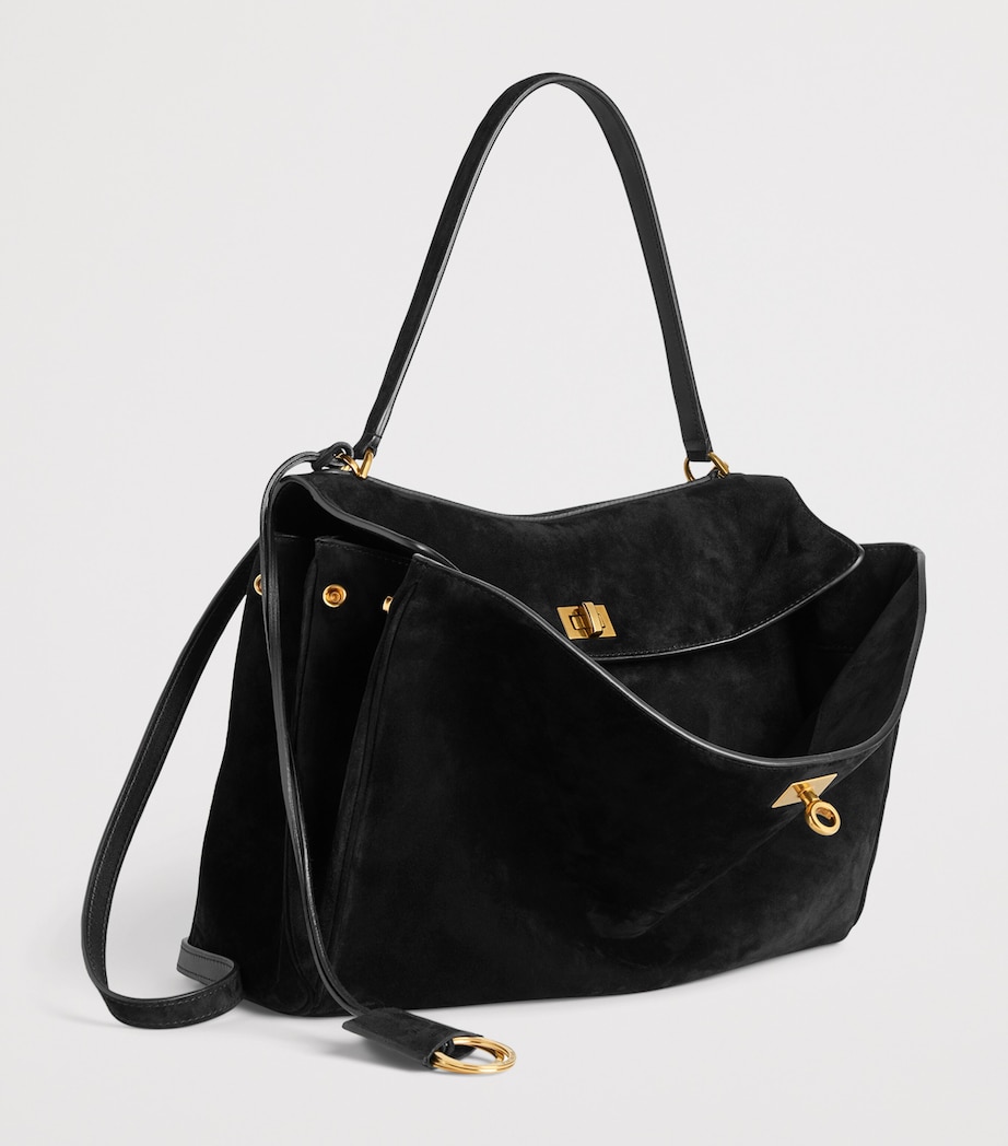 Balenciaga Medium Suede Rodeo Shoulder Bag Image 8