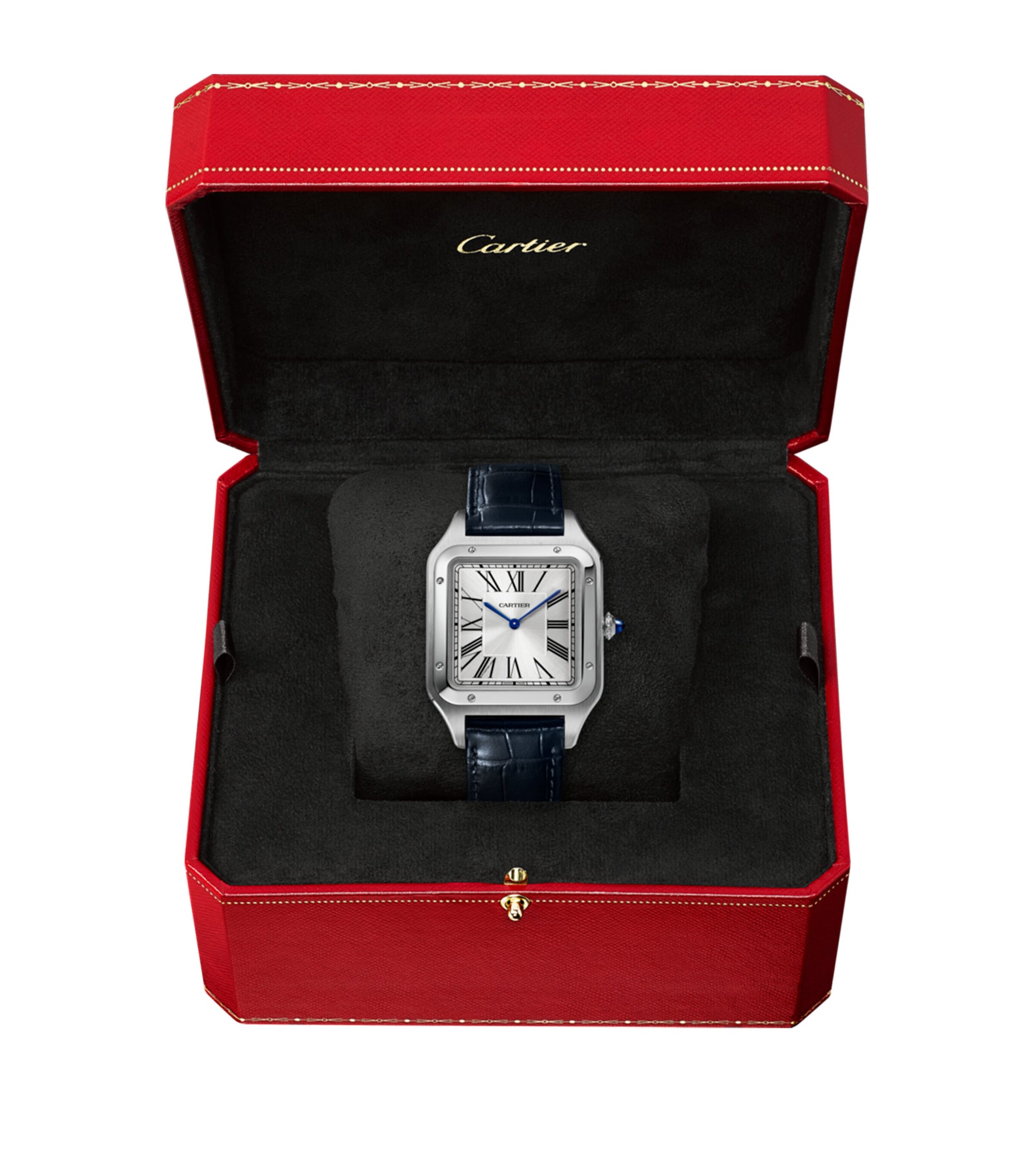 Stainless Steel Santos-Dumont Watch 46.6mm SILVER Image 10