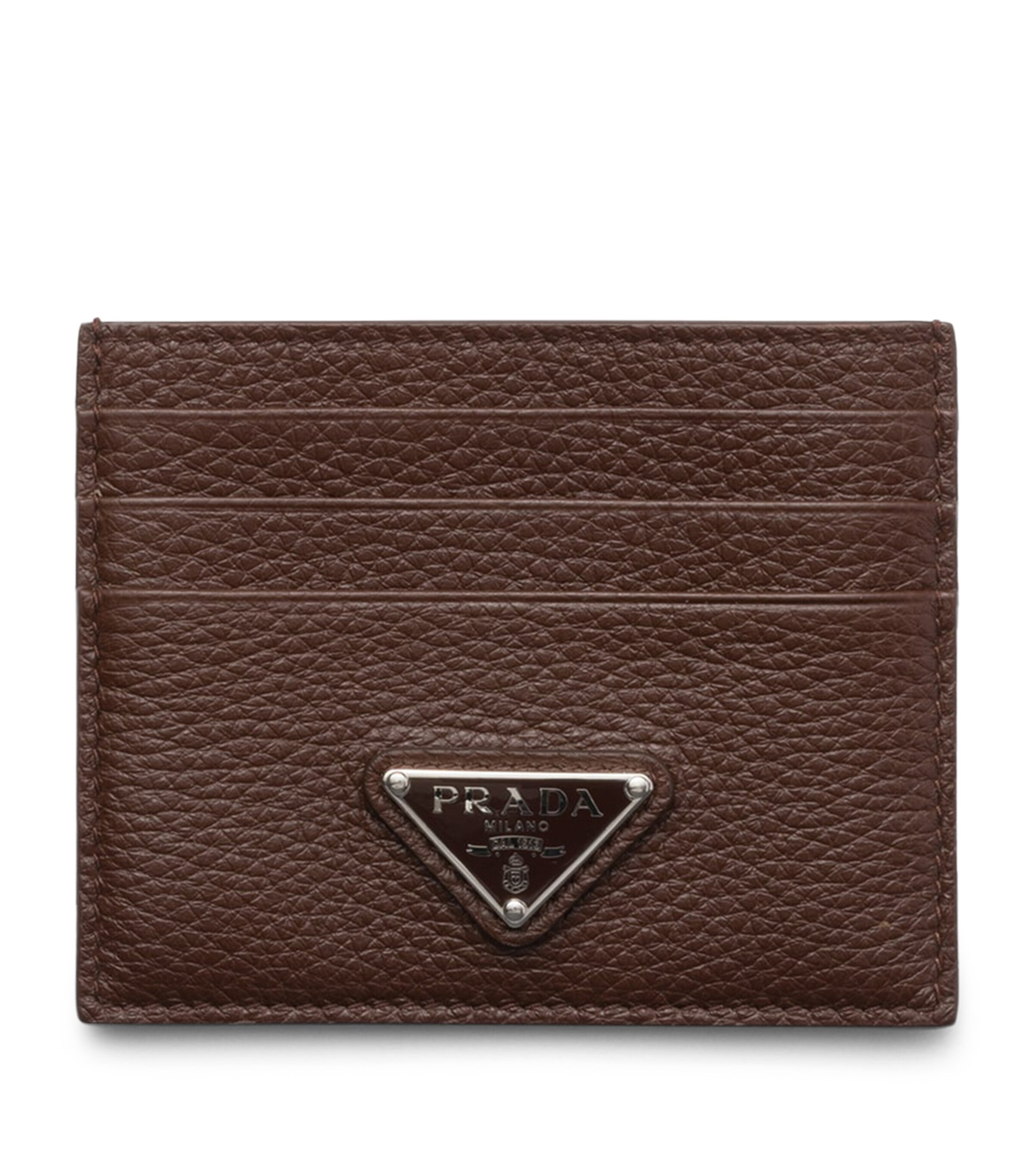 Prada Leather Triangle Card Holder Image 1