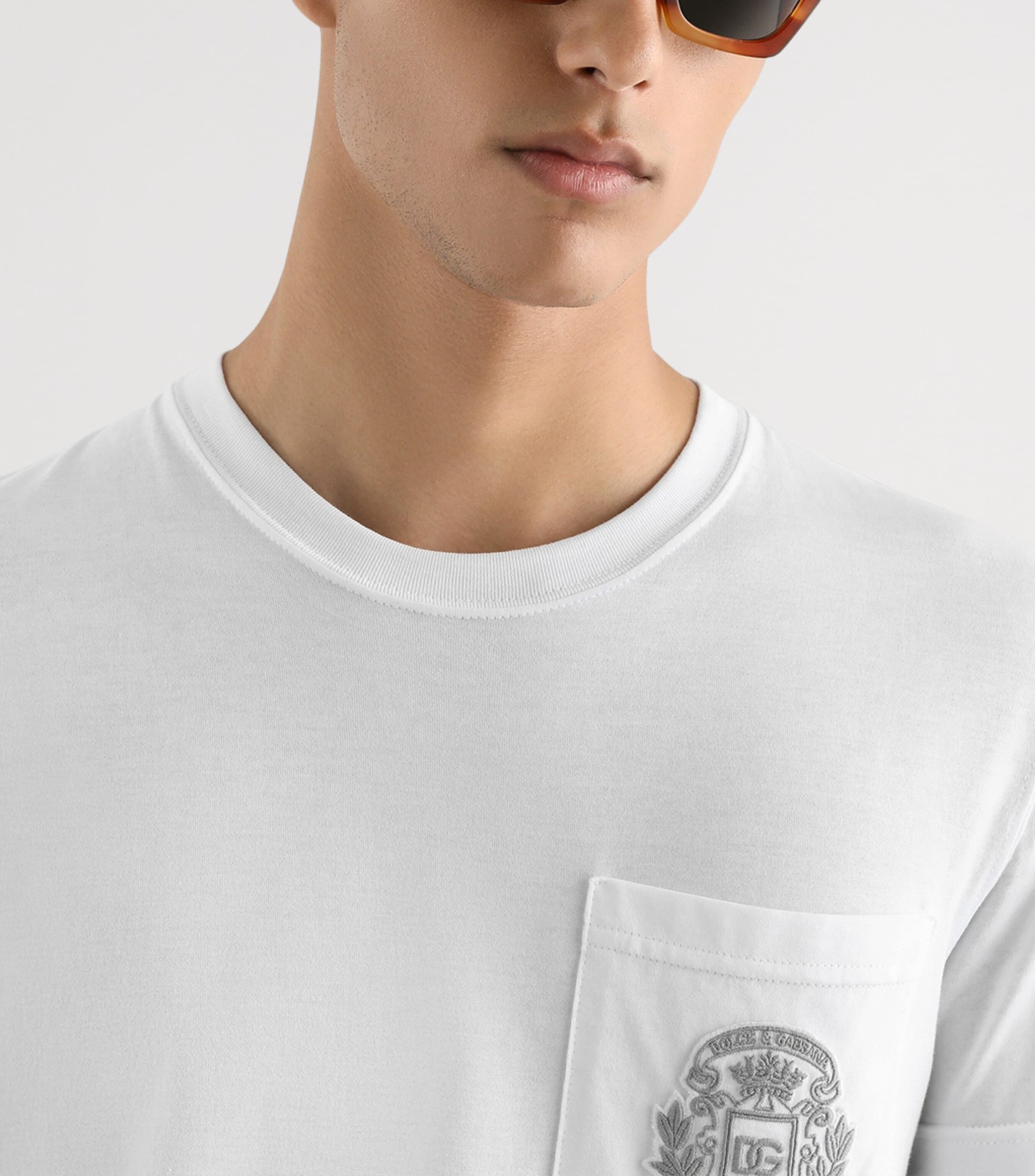 Cotton Embroidered Logo T-Shirt W0800-OPTICAL W Image 4