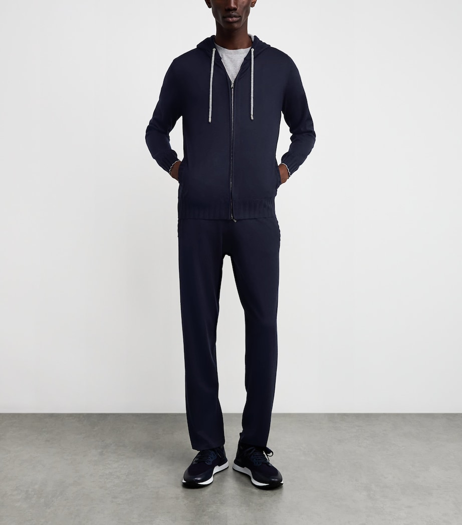 Cashmere Hoodie D.8 + D.13-NAVY Image 2
