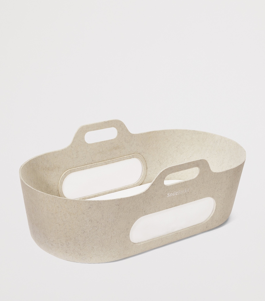 SnüzBaskit Barley Moses Basket & Walnut Stand BARLEY&WALNUT Image 8