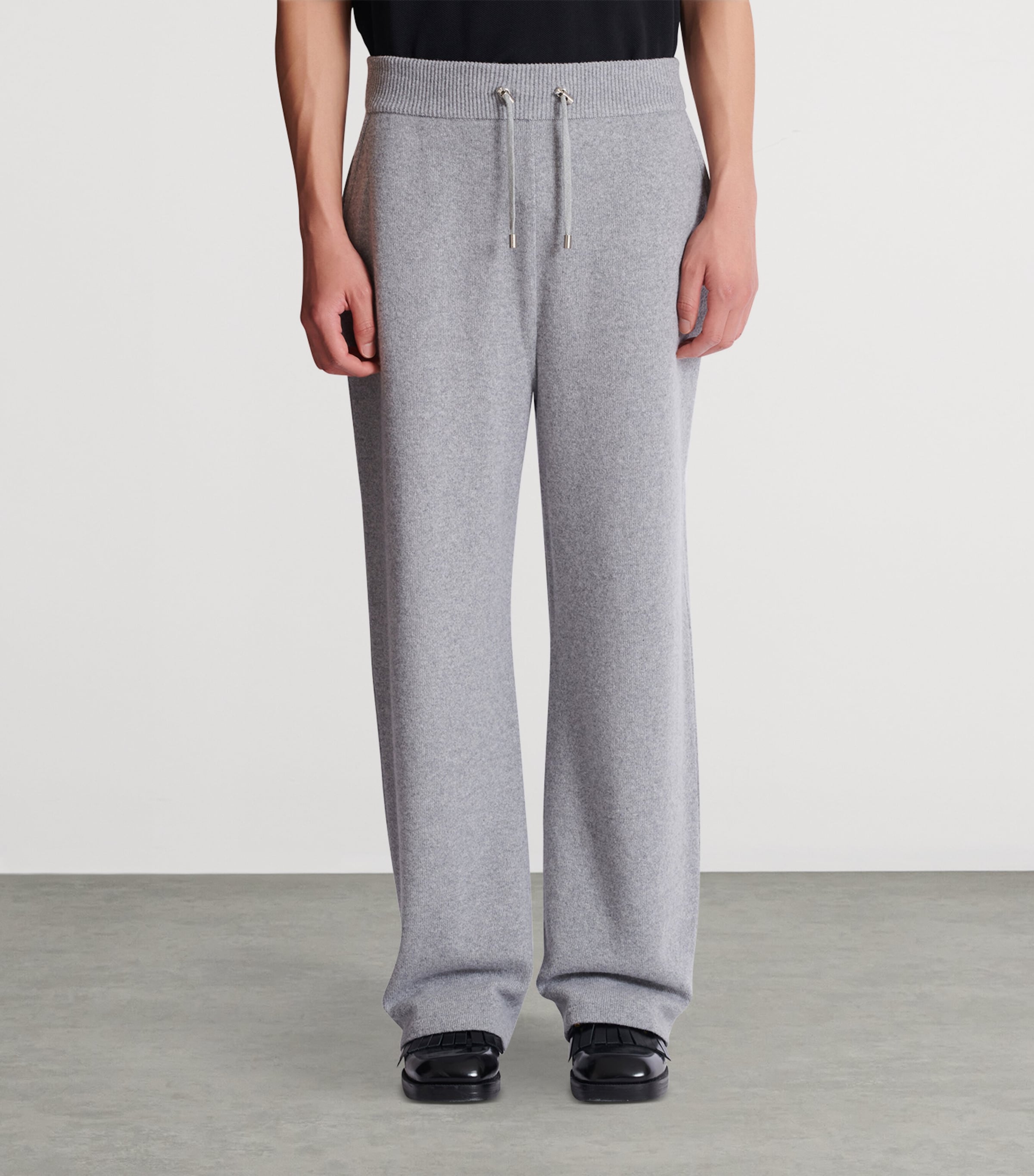 Cashmere-Wool Sweatpants 9UB GRIS CHINE Image 6
