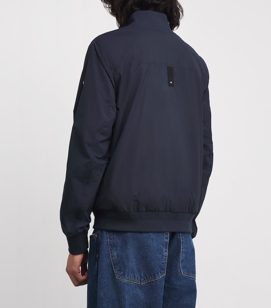 Courville Crinkle Bomber Jacket 833 NAVY Image 4