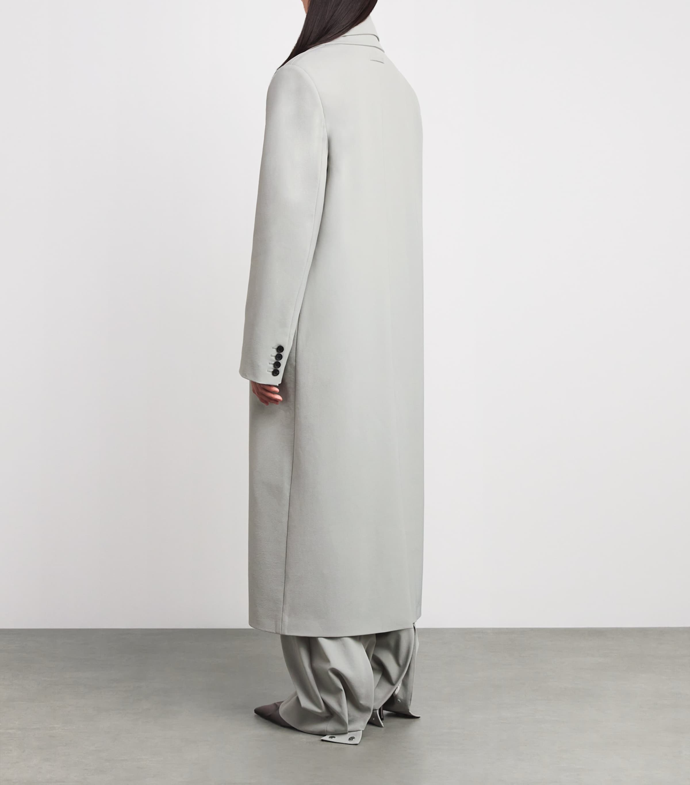 Double-Layer Longline Coat 02-GREY Image 4