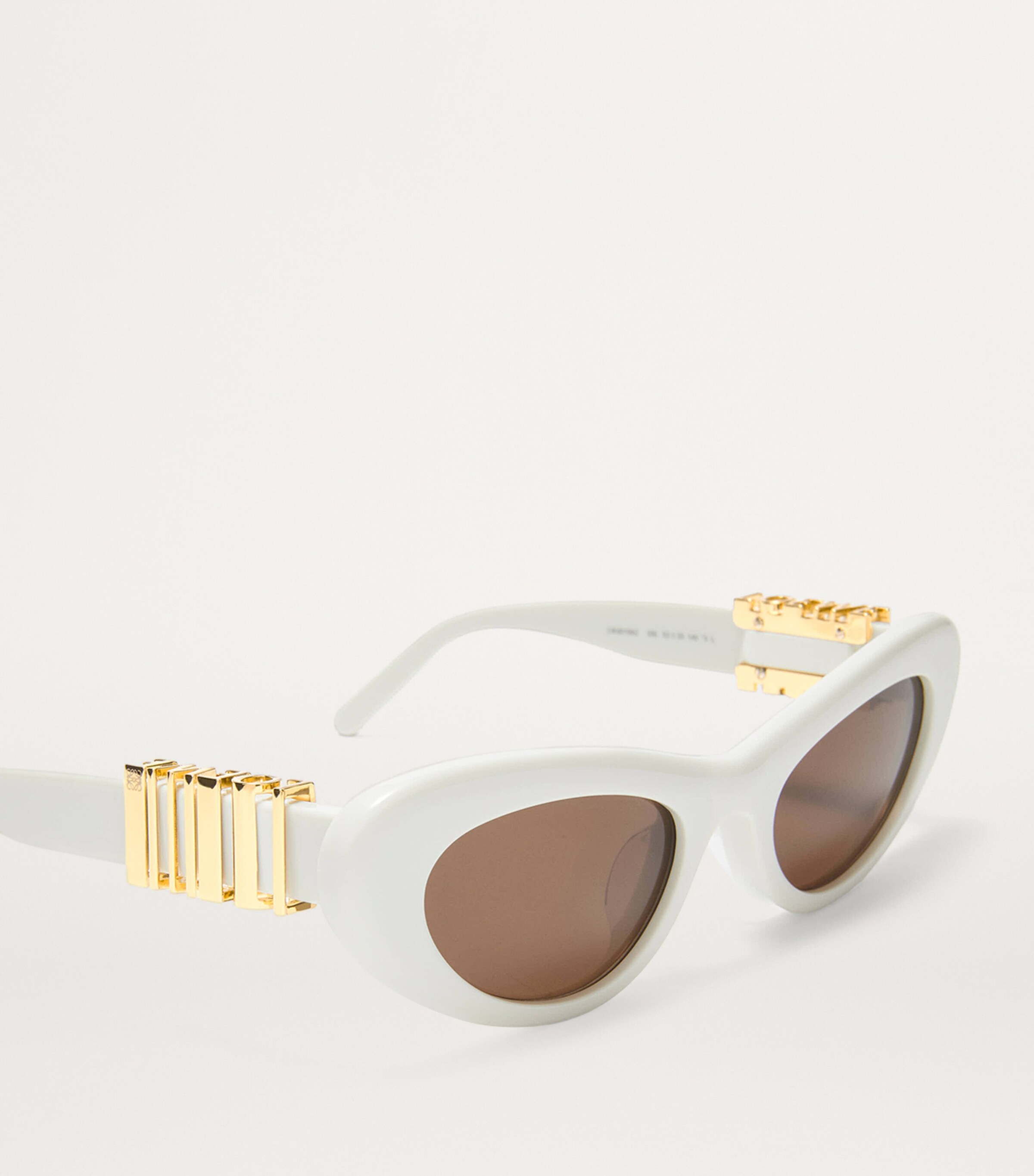 Acetate Cocktail Cat-Eye Sunglasses SOLID WHITE Image 3