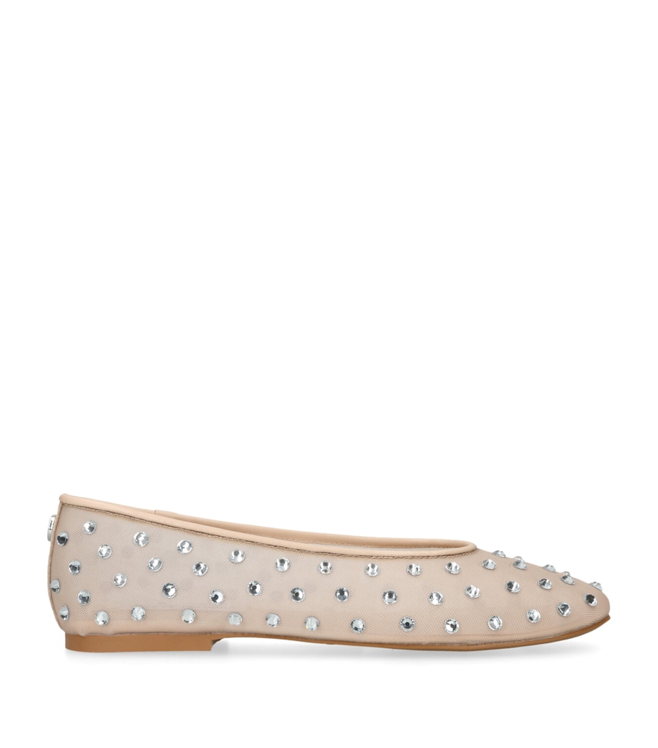 Embellished Viv Ballet Flats BEIGE Image 1
