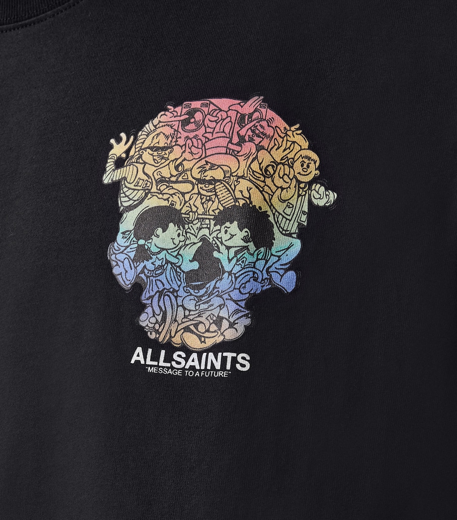 Organic Cotton Trance T-Shirt WASHED BLACK Image 3