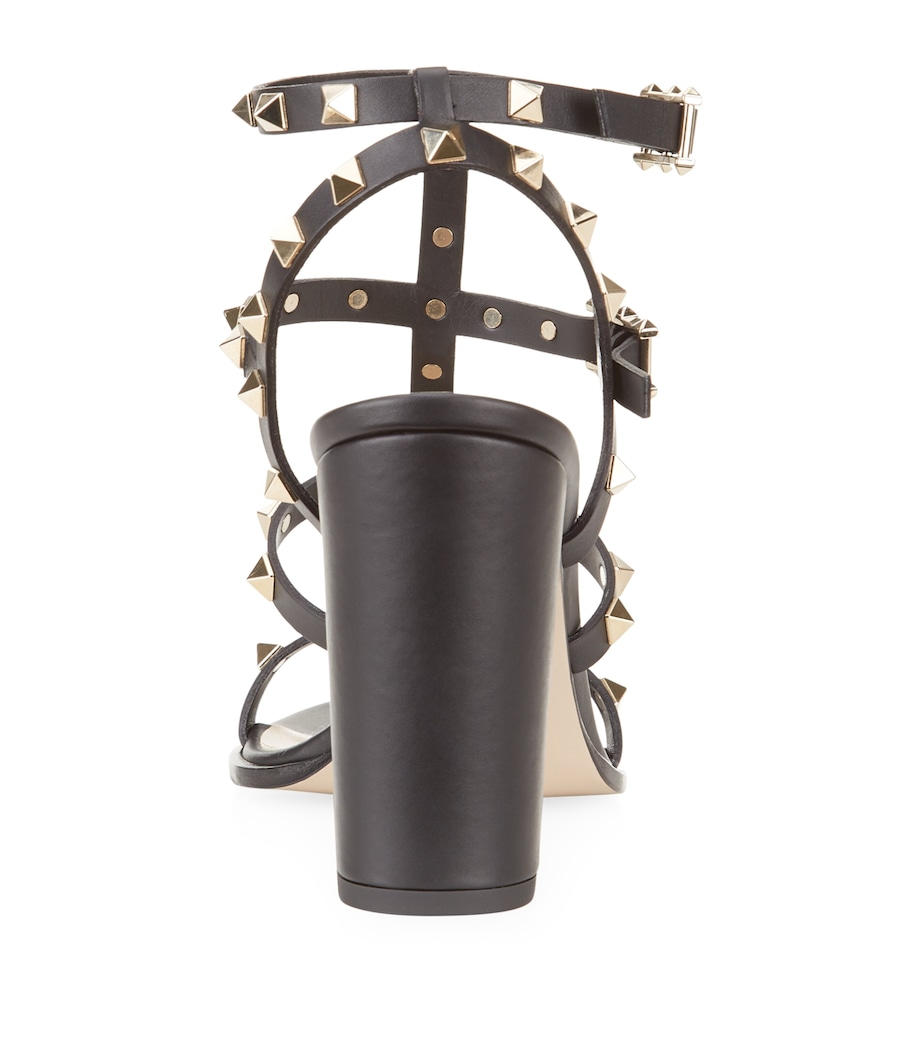 Valentino Garavani Rockstud Sandals 90 Black Image 3