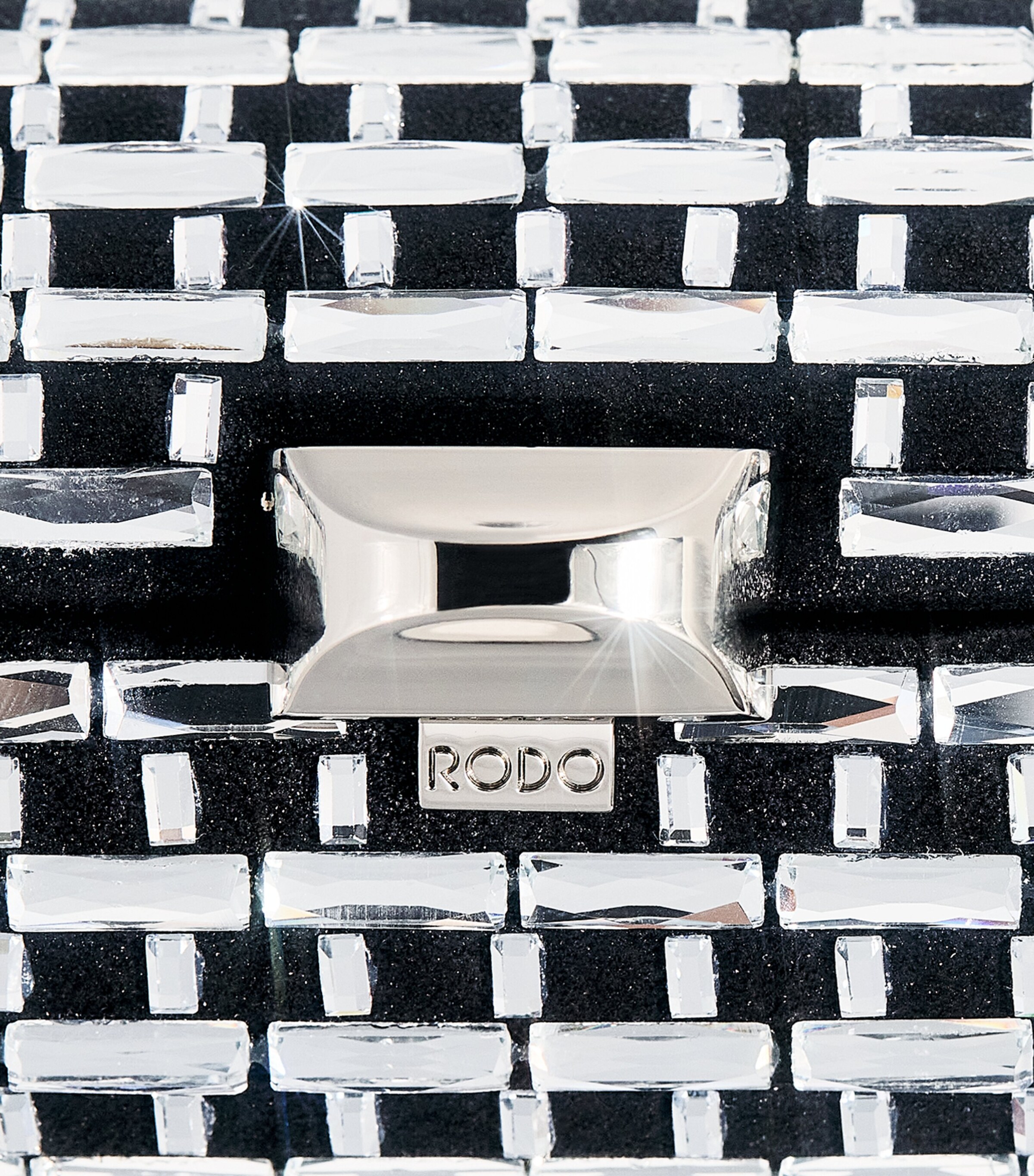 Satin Embellished Tube Plus Clutch Bag 0099 BLACK Image 6