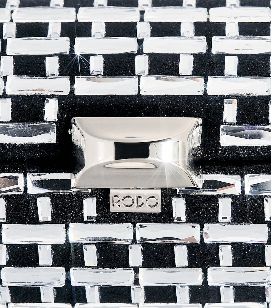 Satin Embellished Tube Plus Clutch Bag 0099 BLACK Image 6