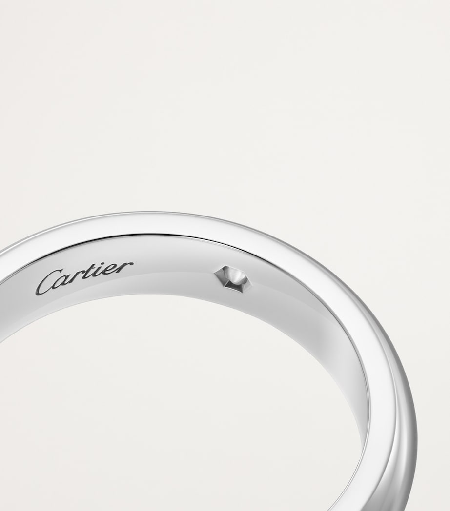 Platinum and Diamond C de Cartier Wedding Band PLATINUM Image 2