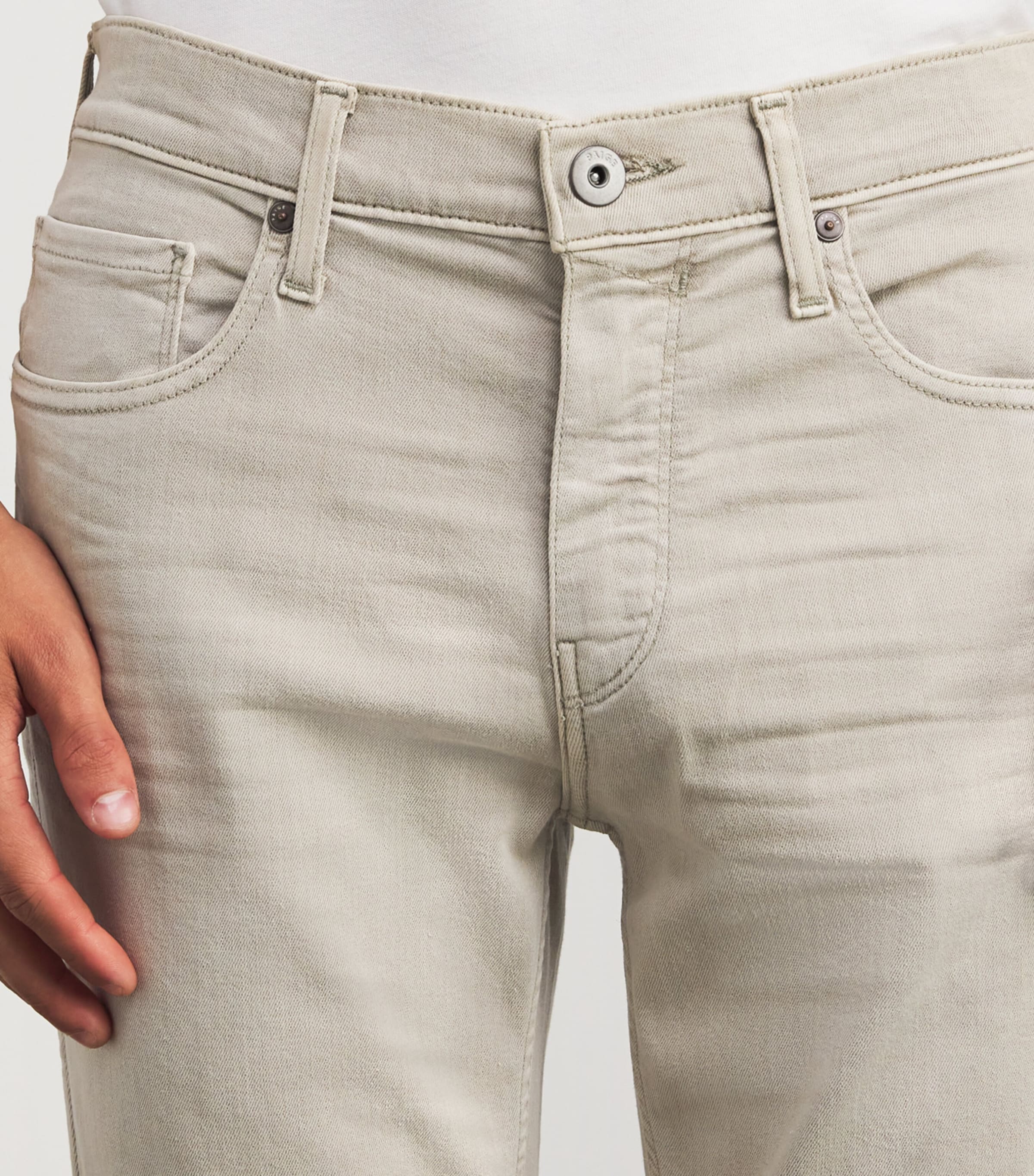 PAIGE Mens Federal Slim-Straight Jeans Vintage Willam Grey Image 6