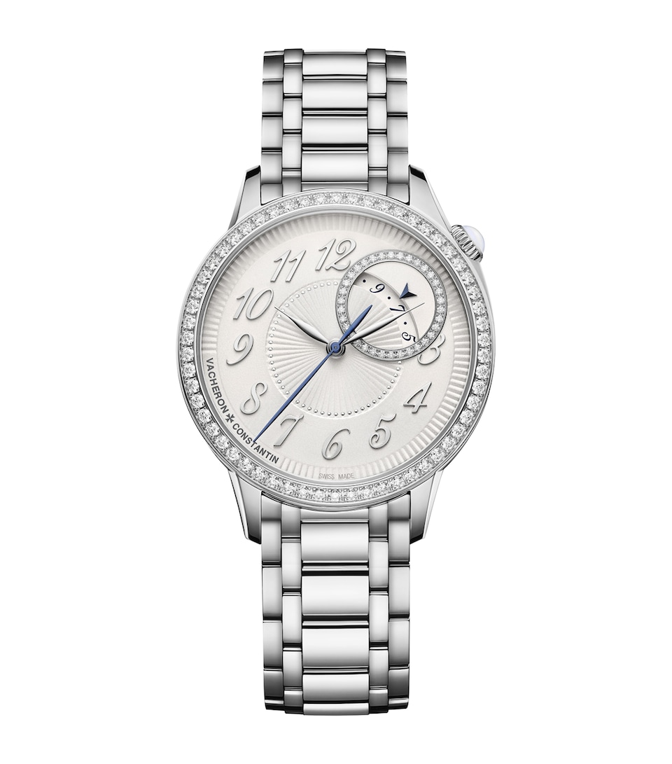 Vacheron Constantin Stainless Steel and Diamond Egérie Watch 35mm Stainless Steel